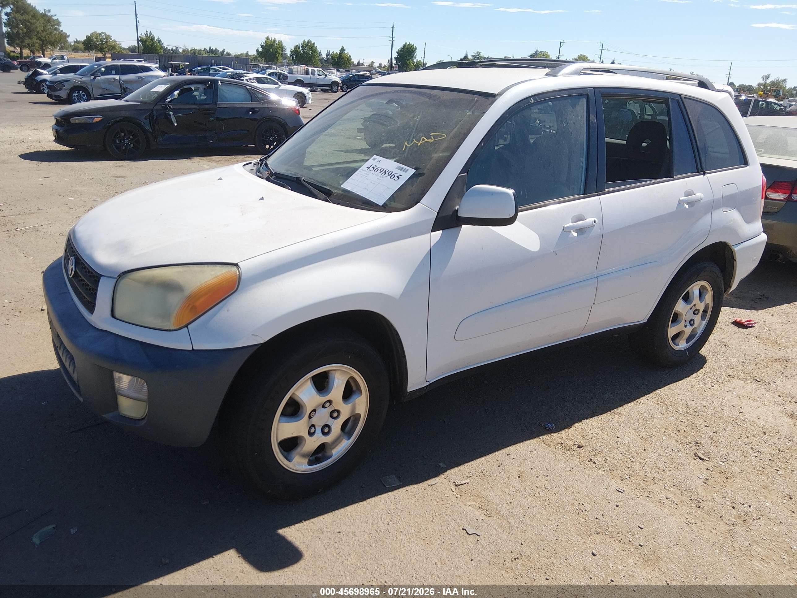 2003 Toyota Rav4   Белый vin: JTEGH20V430101962