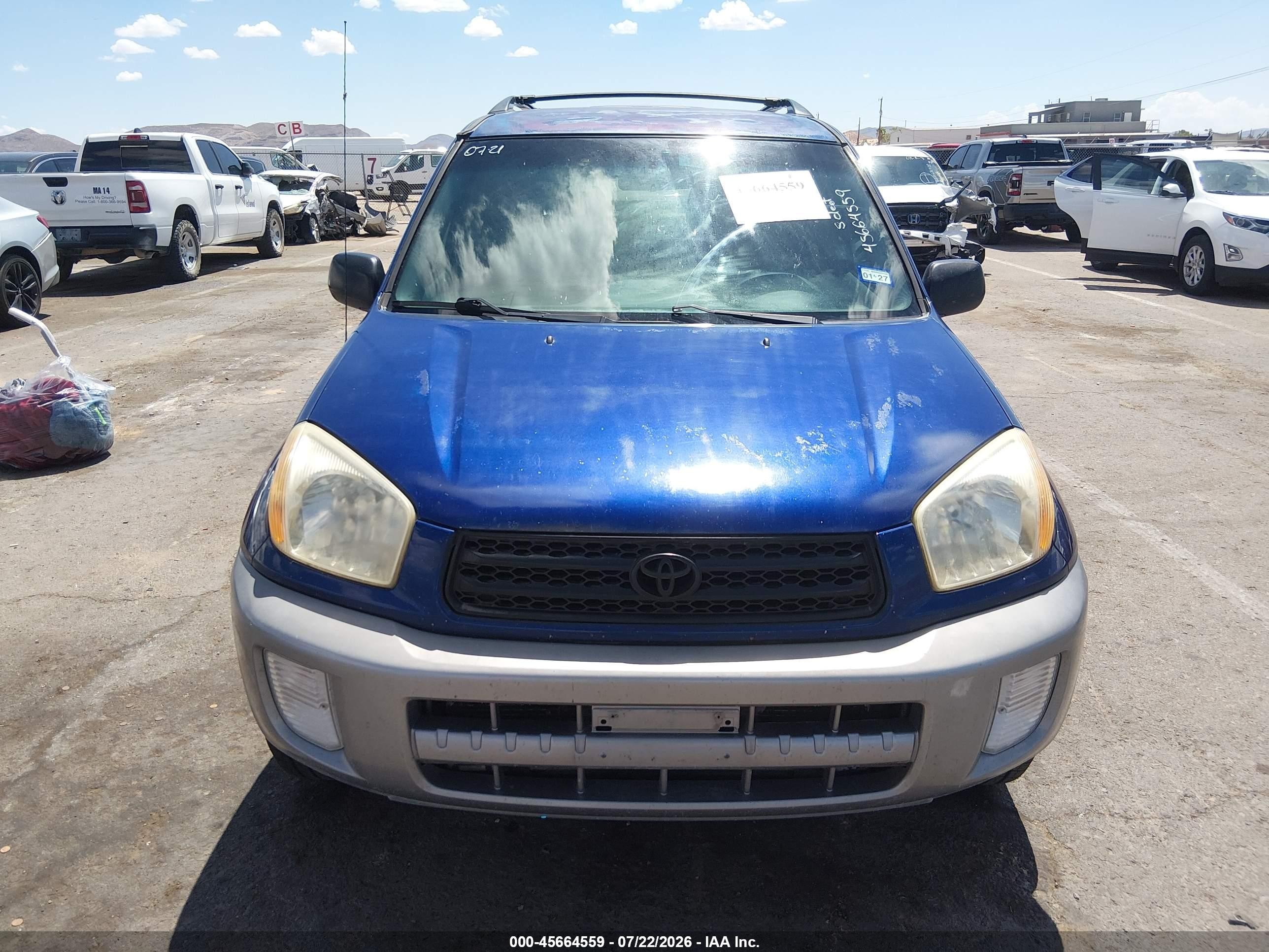 2003 Toyota Rav4   Blue vin: JTEGH20V430106837