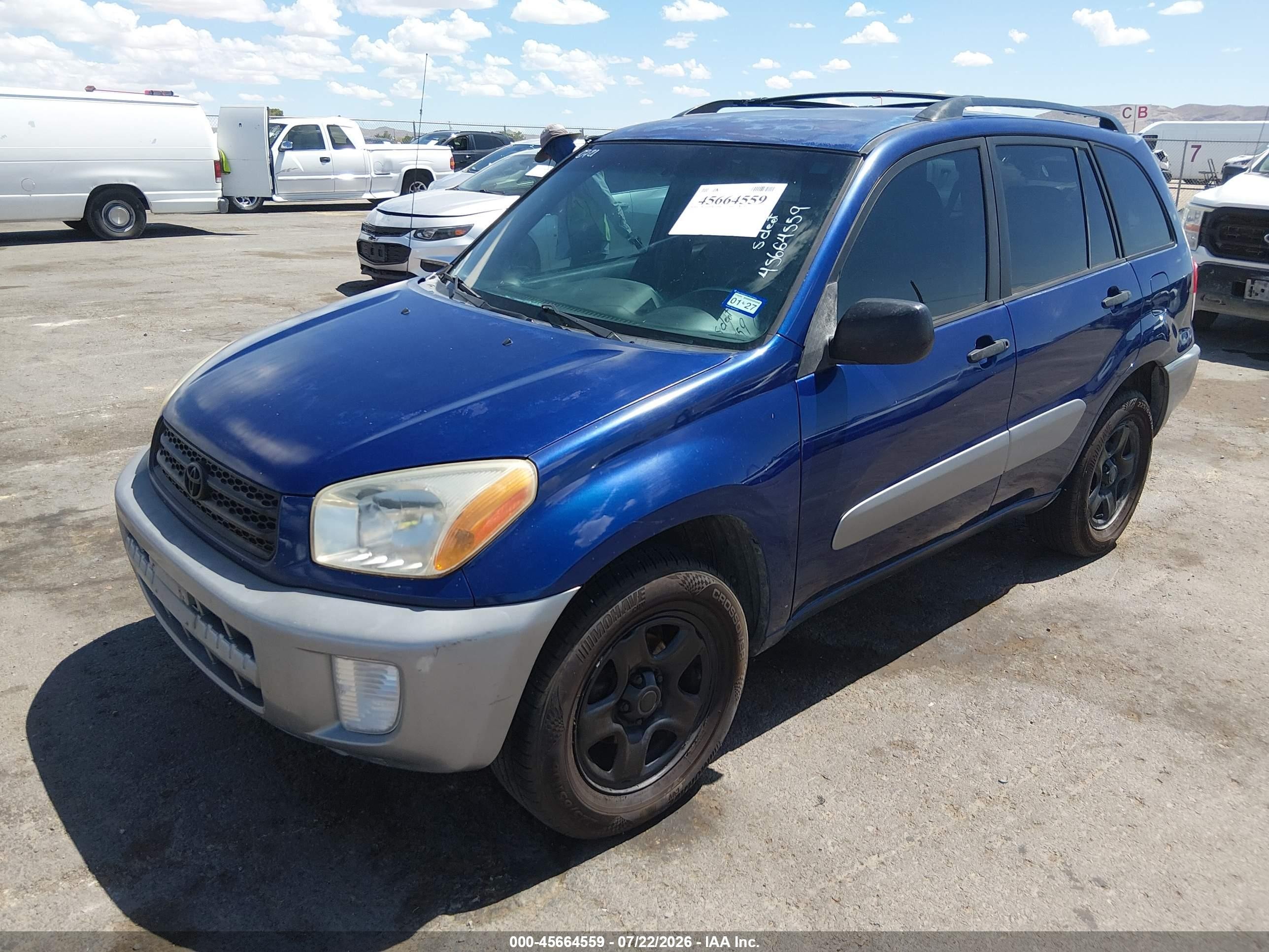2003 Toyota Rav4   Blue vin: JTEGH20V430106837