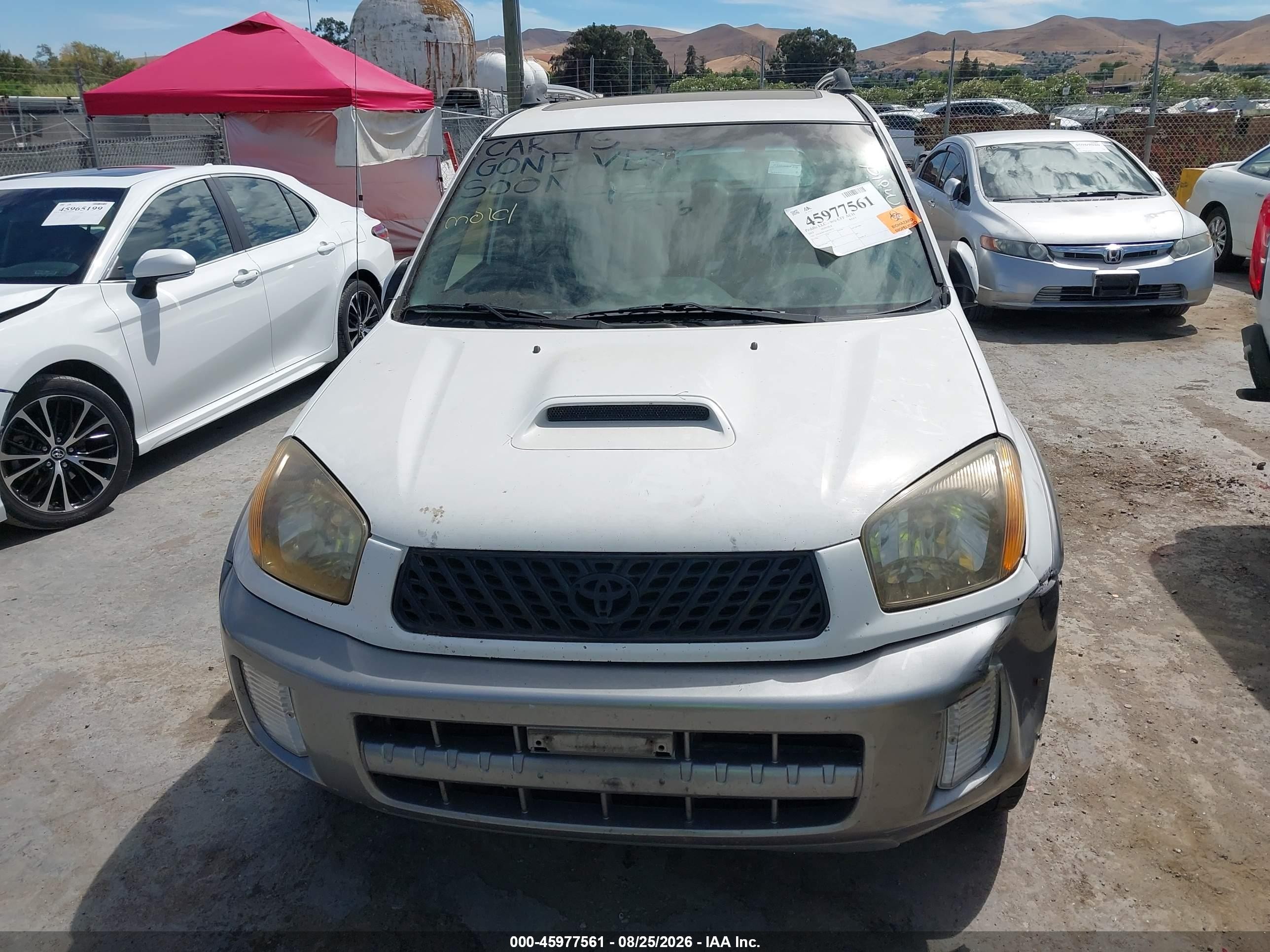 2003 Toyota Rav4   White vin: JTEGH20V430118731