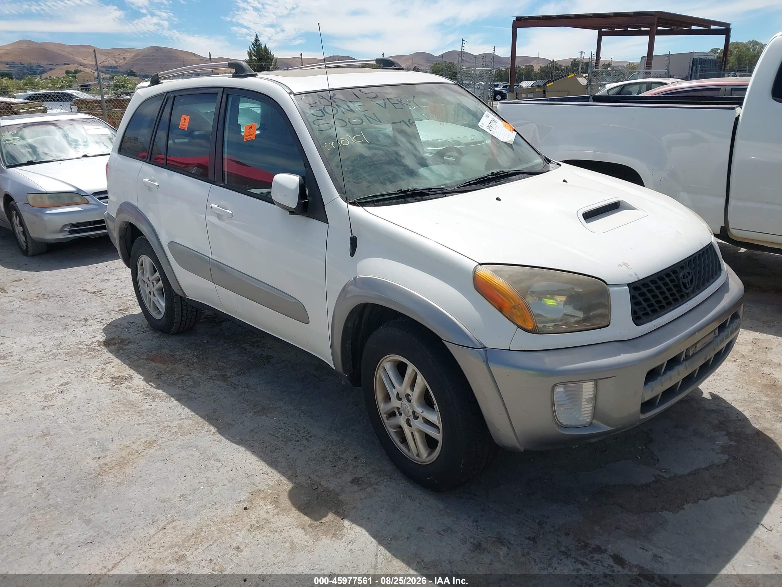 2003 Toyota Rav4   White vin: JTEGH20V430118731