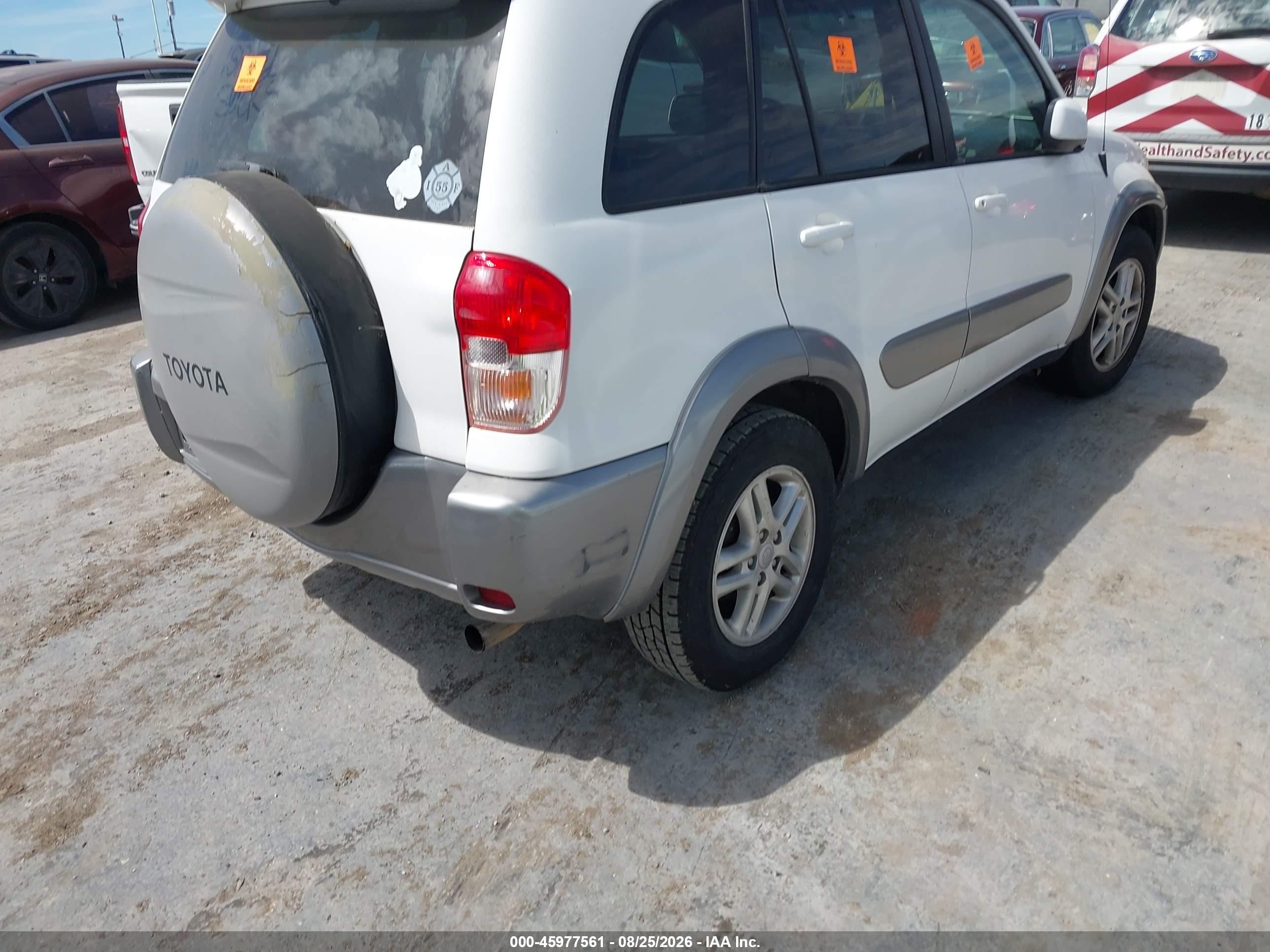 2003 Toyota Rav4   White vin: JTEGH20V430118731