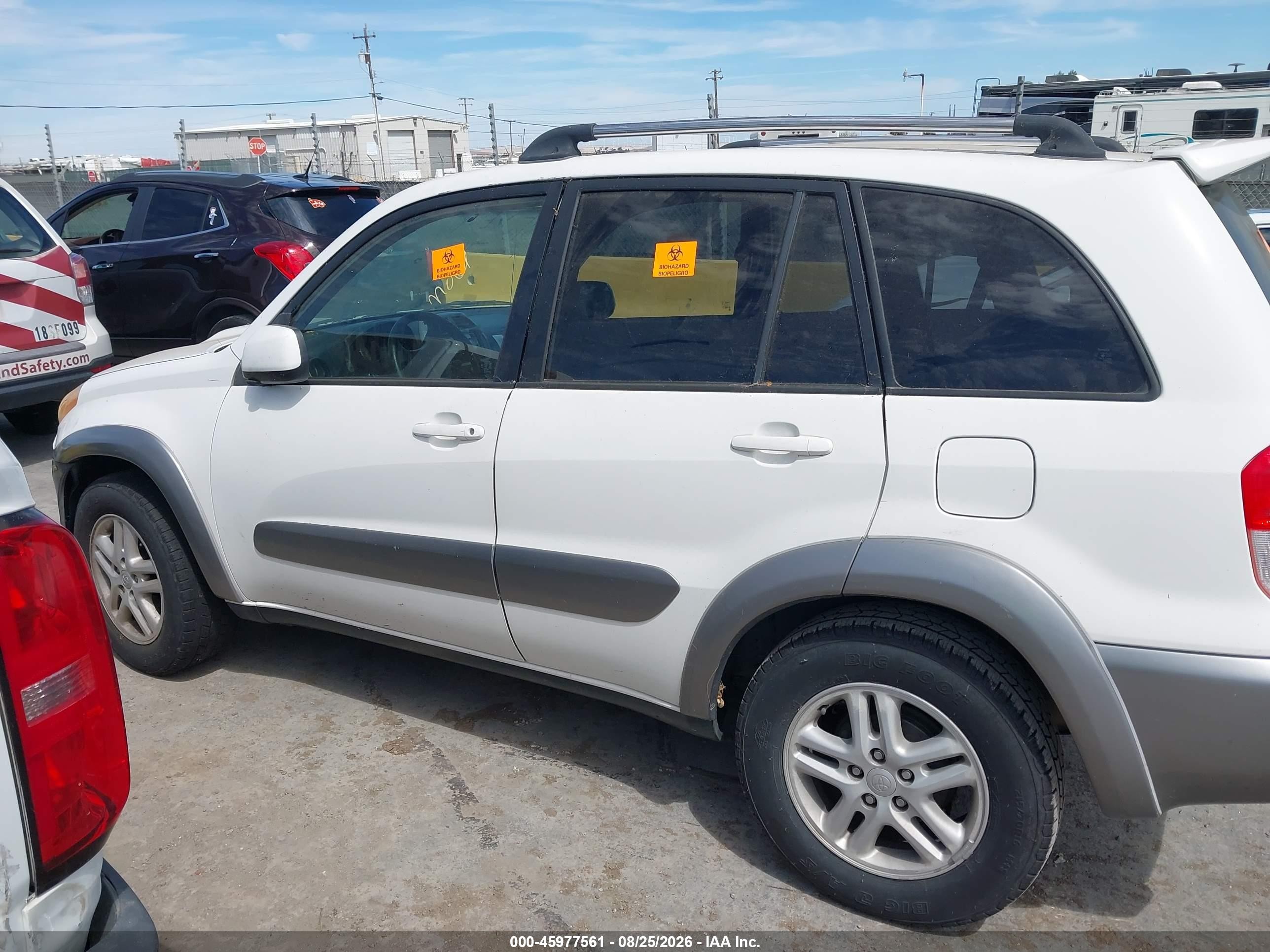 2003 Toyota Rav4   White vin: JTEGH20V430118731