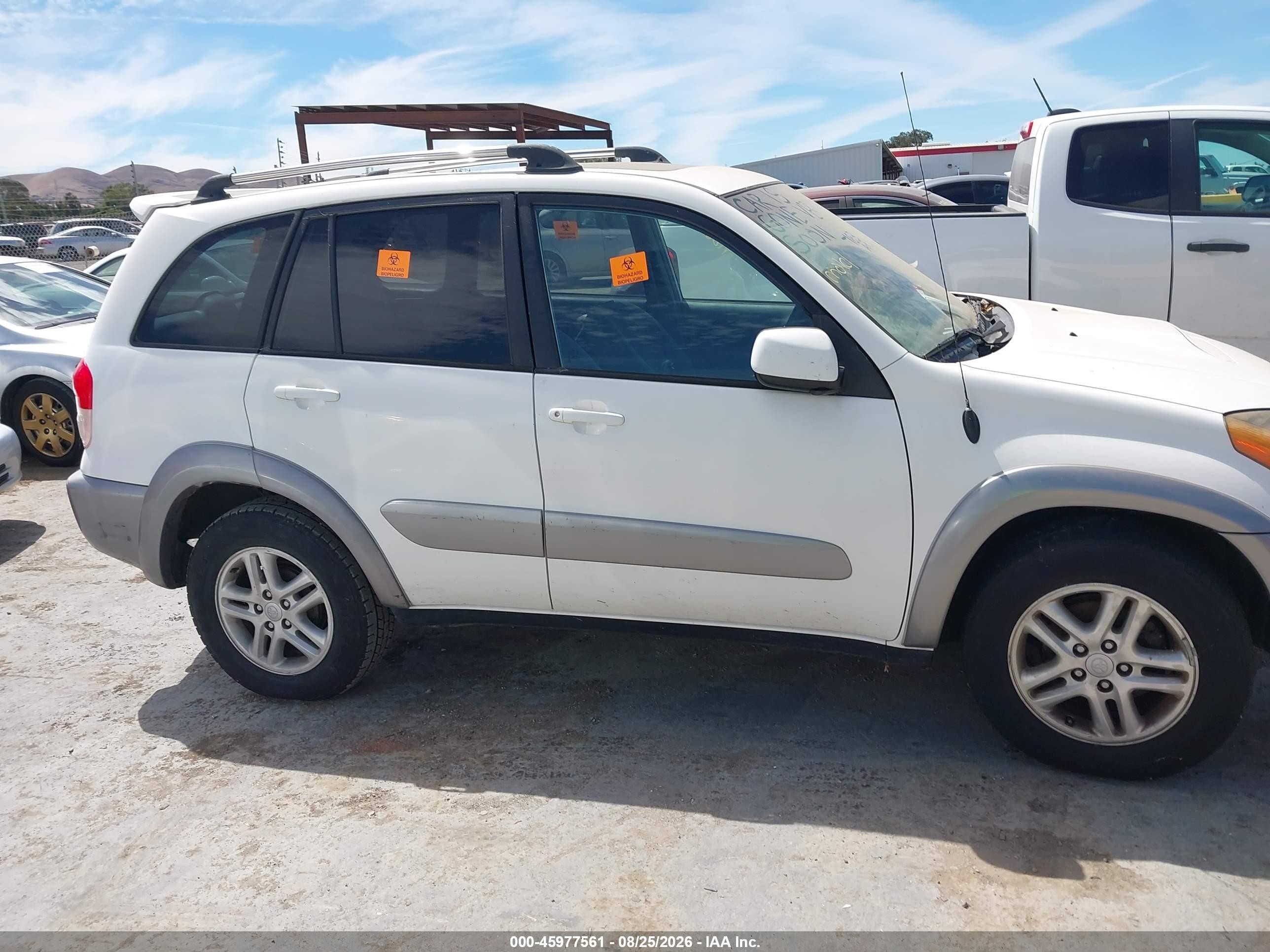 2003 Toyota Rav4   White vin: JTEGH20V430118731