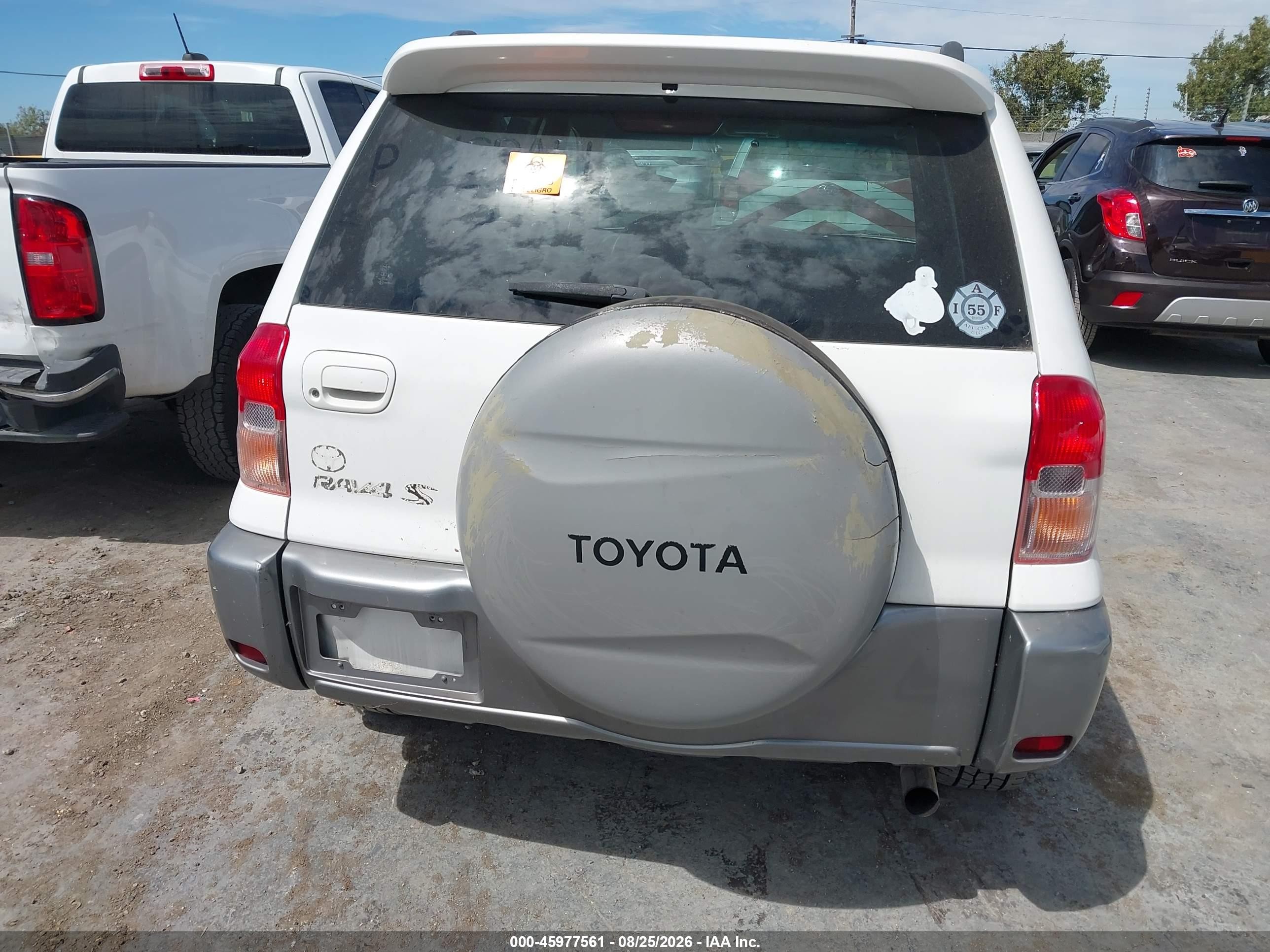 2003 Toyota Rav4   White vin: JTEGH20V430118731