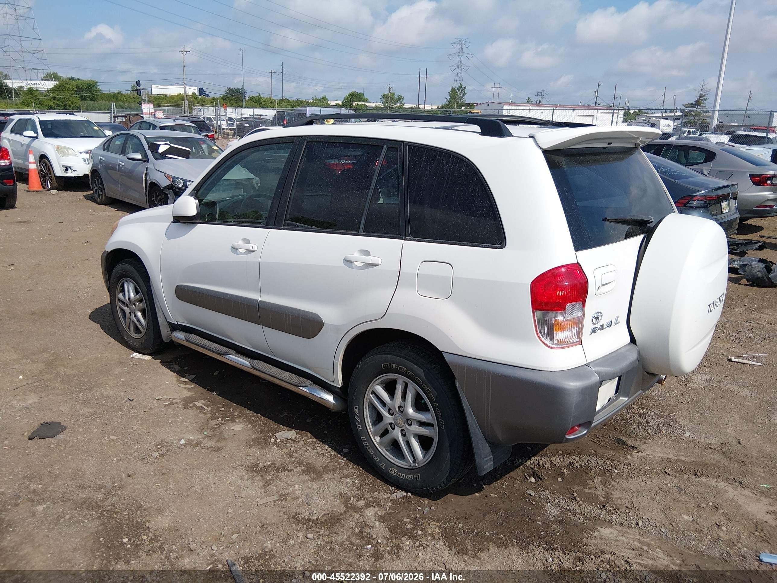 2001 Toyota Rav4   White vin: JTEGH20V510028498