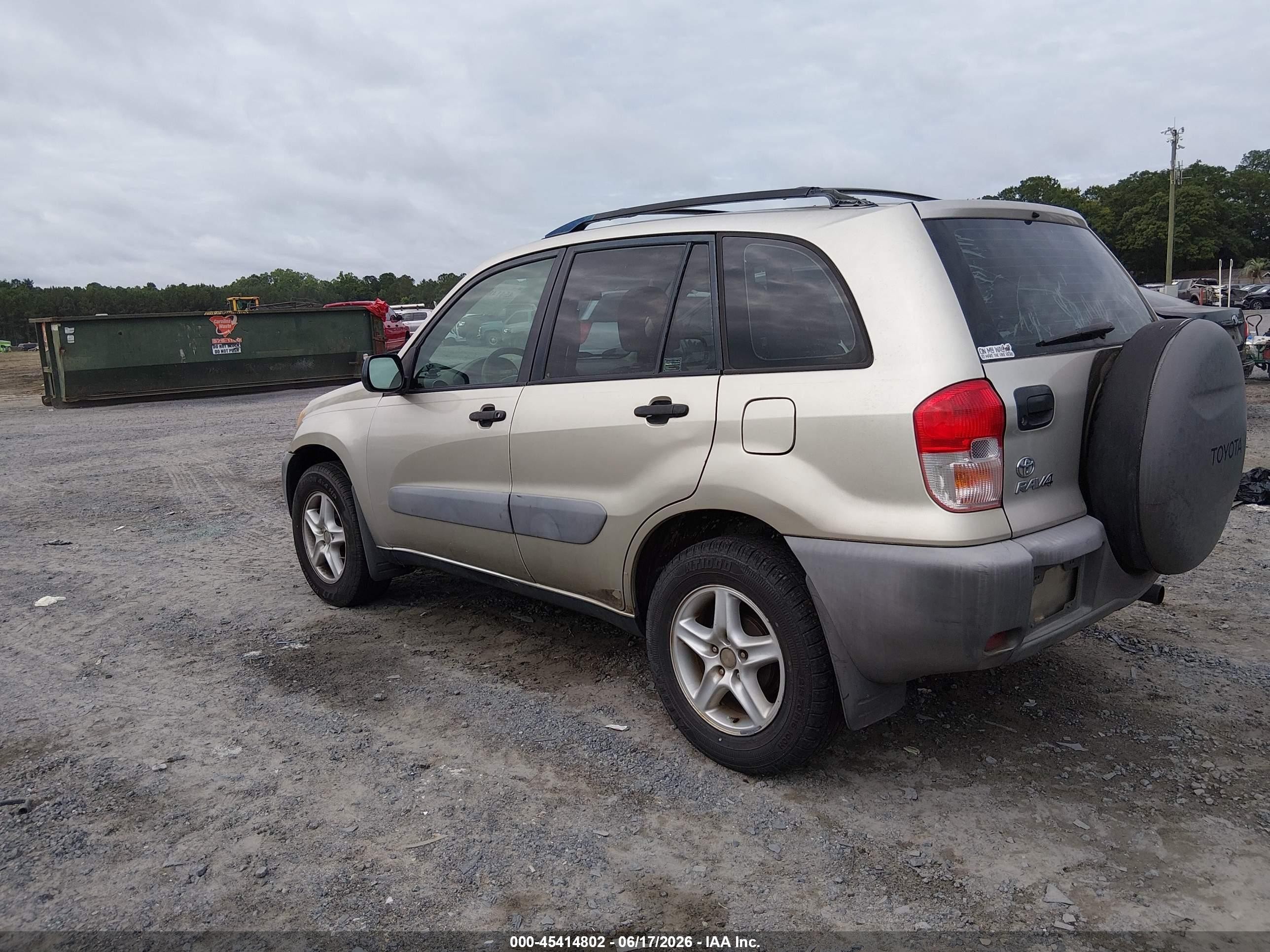 2001 Toyota Rav4   Gold vin: JTEGH20V510031370