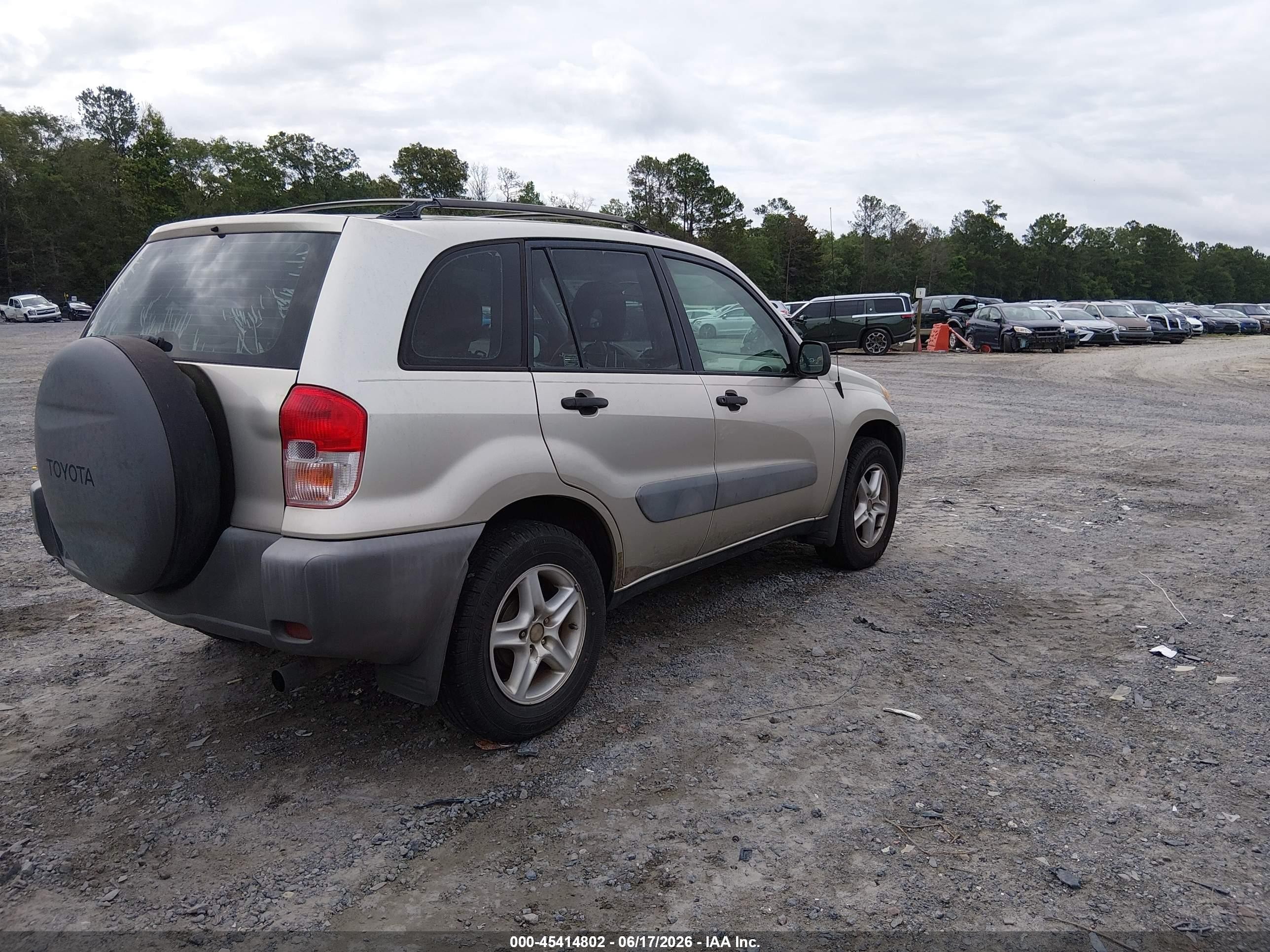 2001 Toyota Rav4   Gold vin: JTEGH20V510031370