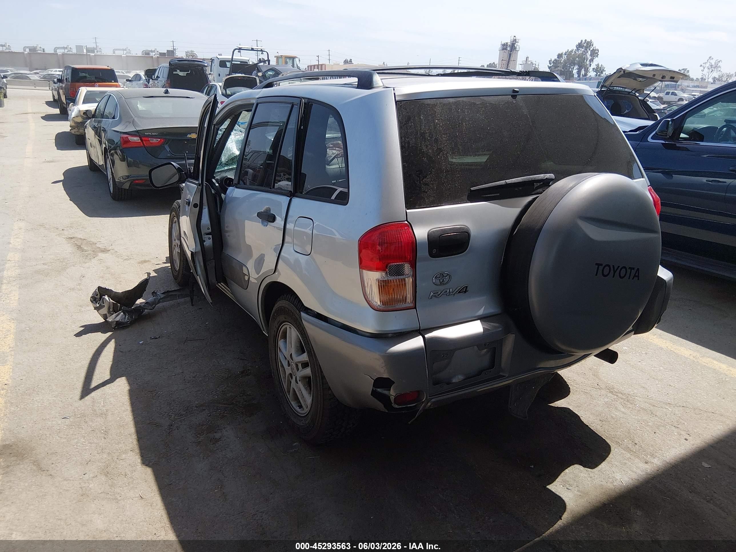 2002 Toyota Rav4 Silver vin: JTEGH20V520066718