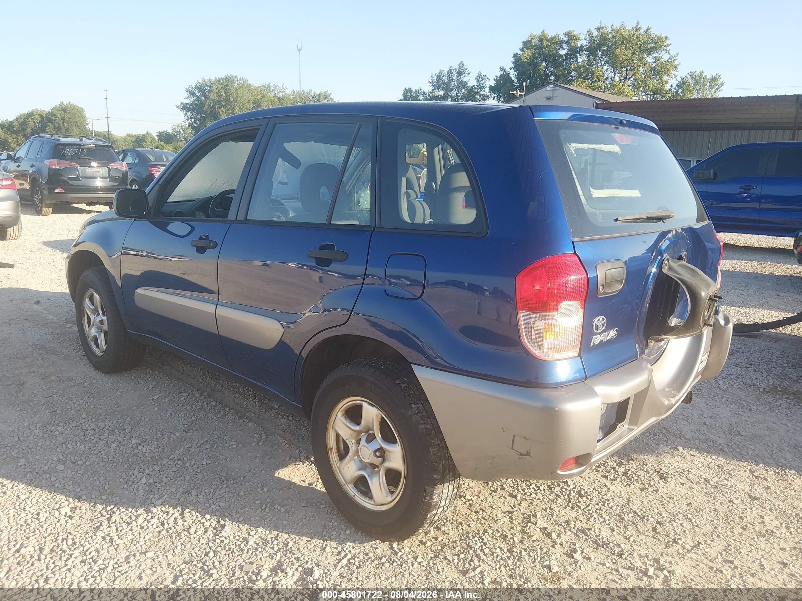 2002 Toyota Rav4   Синий vin: JTEGH20V520077802