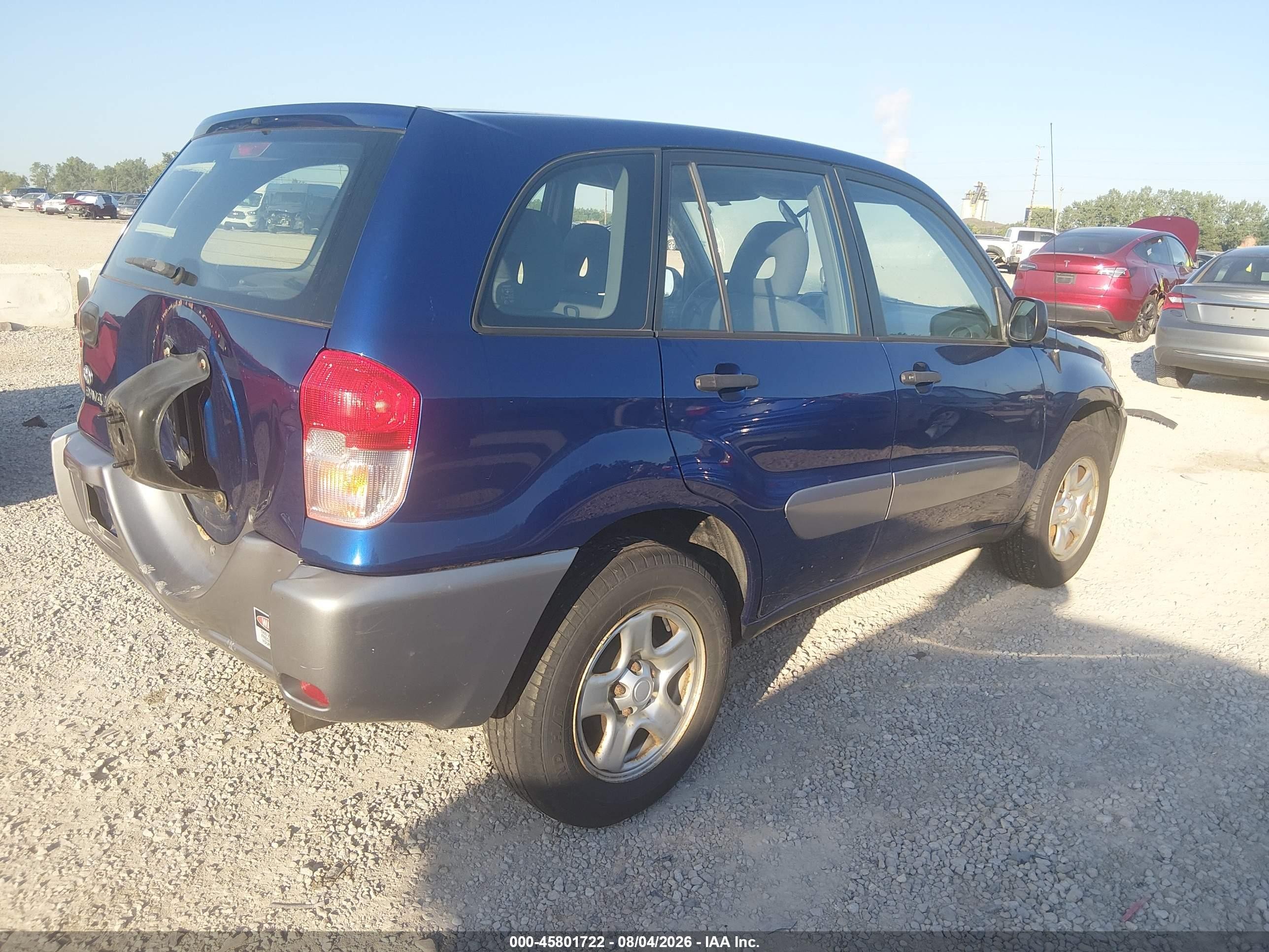 2002 Toyota Rav4   Синий vin: JTEGH20V520077802