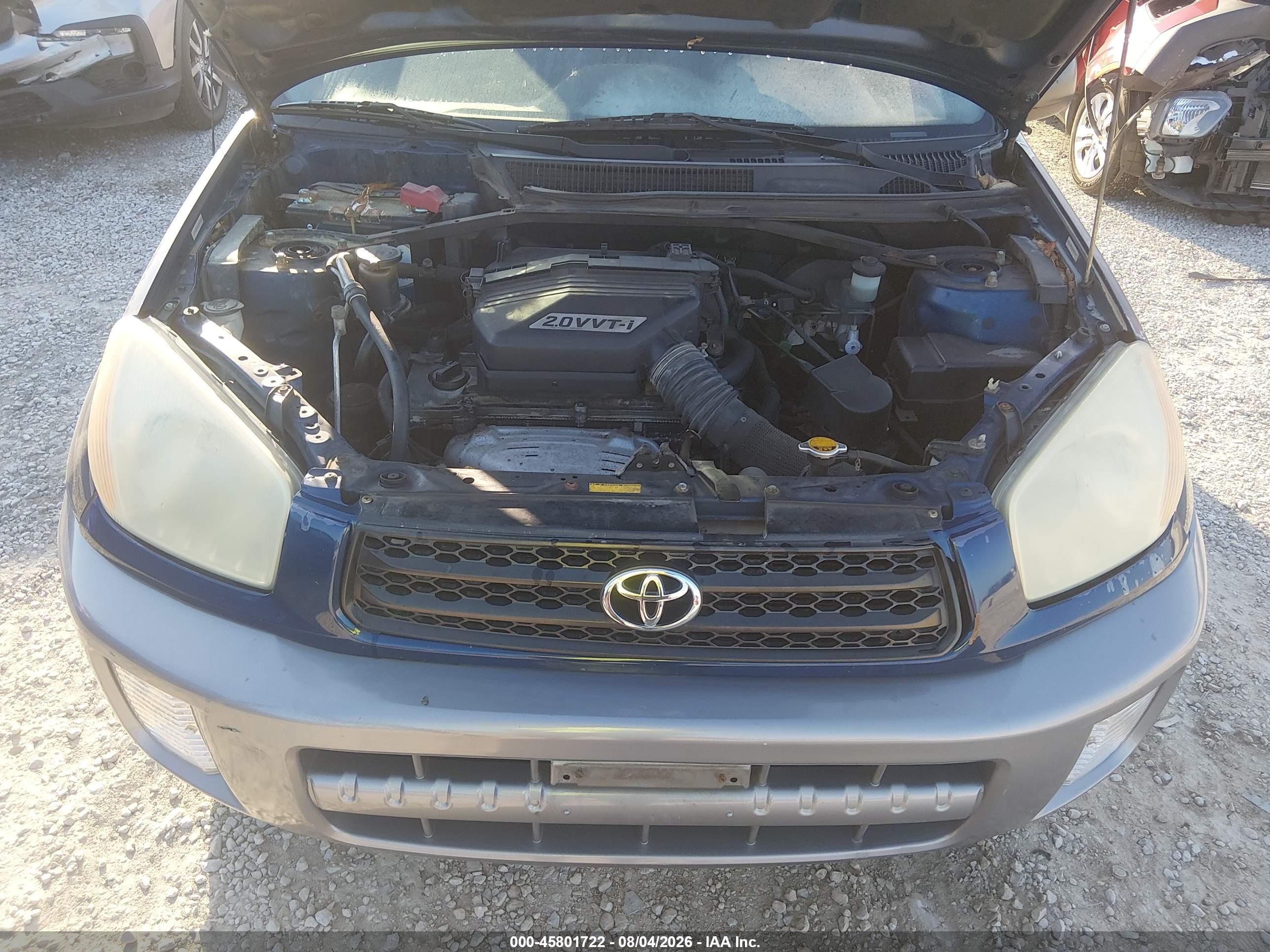 2002 Toyota Rav4   Синий vin: JTEGH20V520077802