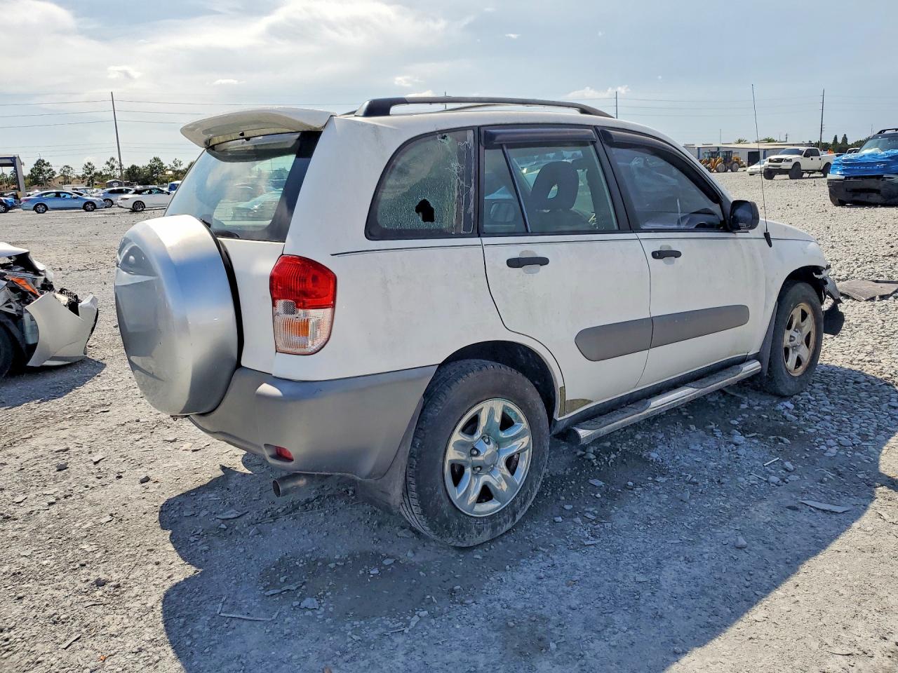 2003 Toyota Rav4 Base White vin: JTEGH20V530084489