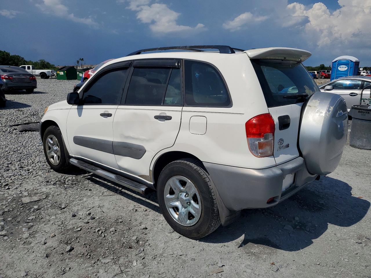2003 Toyota Rav4 Base White vin: JTEGH20V530084489