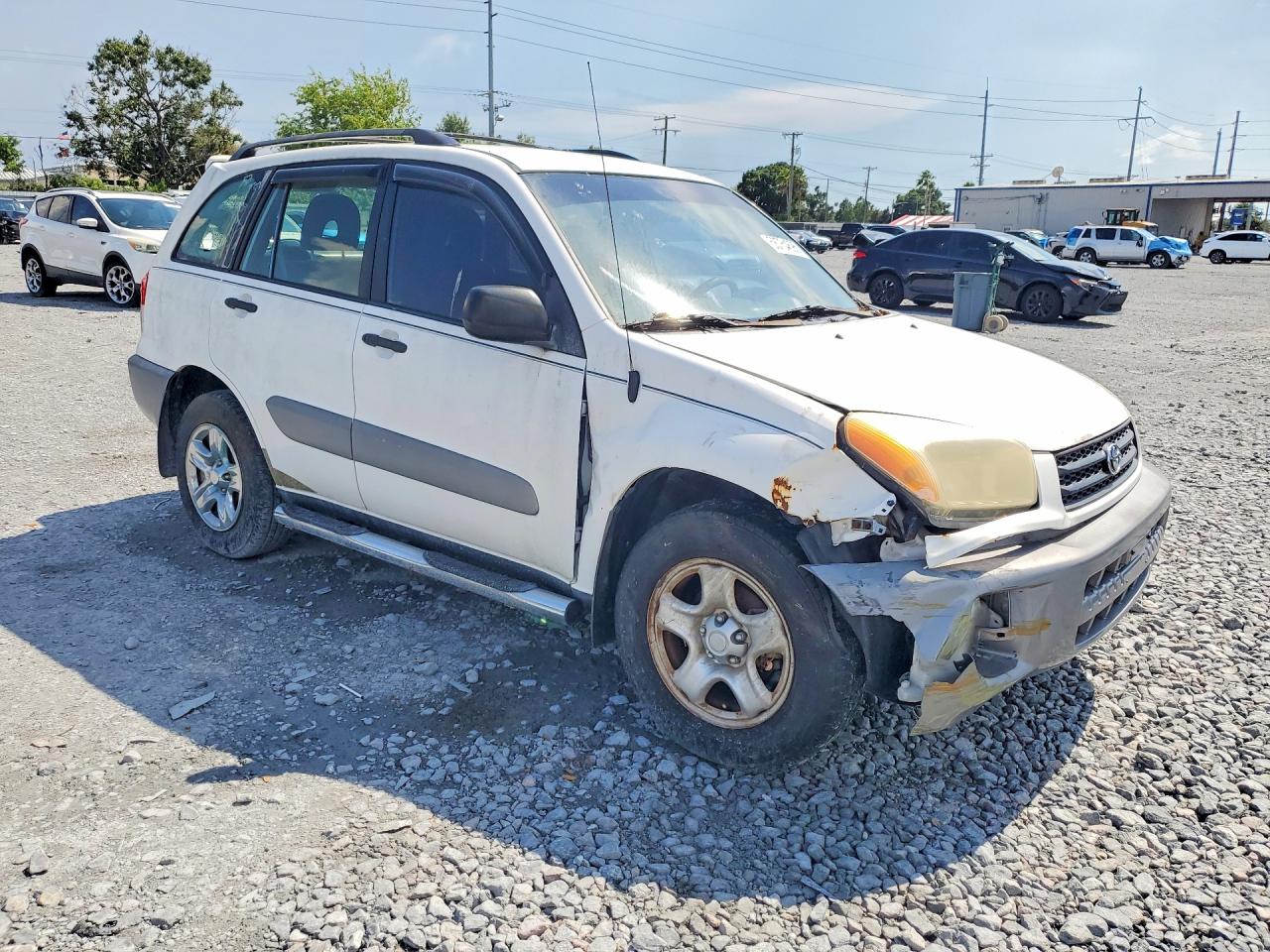 2003 Toyota Rav4 Base White vin: JTEGH20V530084489