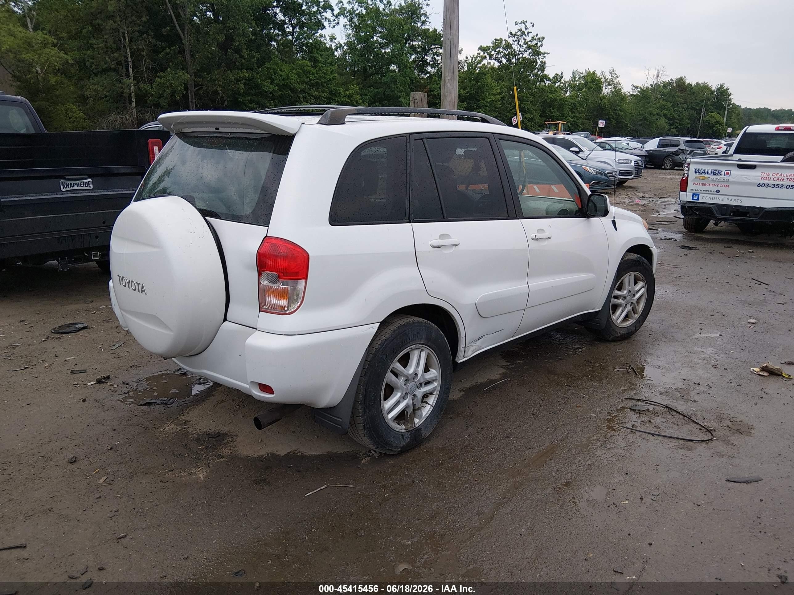 2003 Toyota Rav4   White vin: JTEGH20V530096870