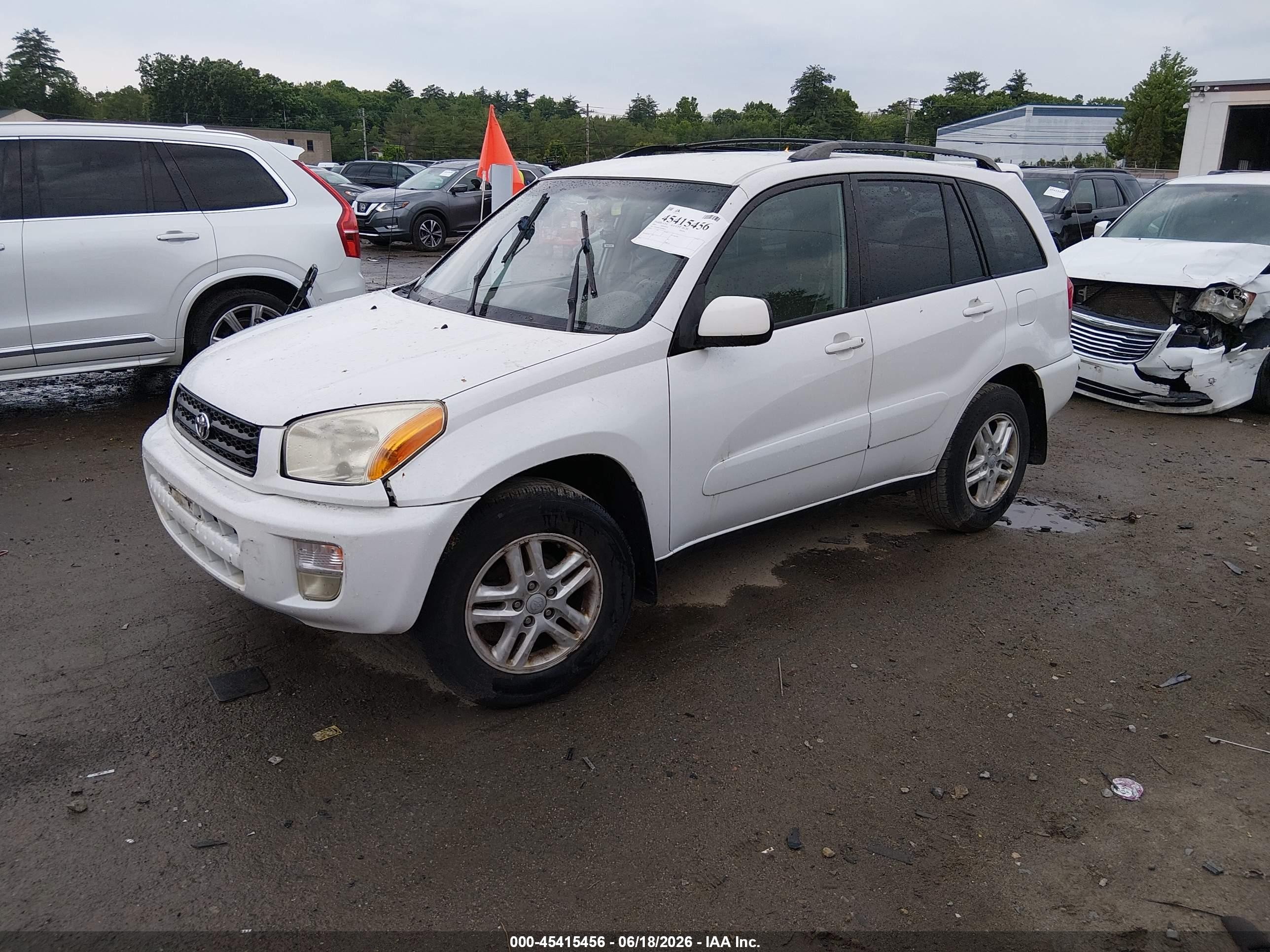 2003 Toyota Rav4   White vin: JTEGH20V530096870