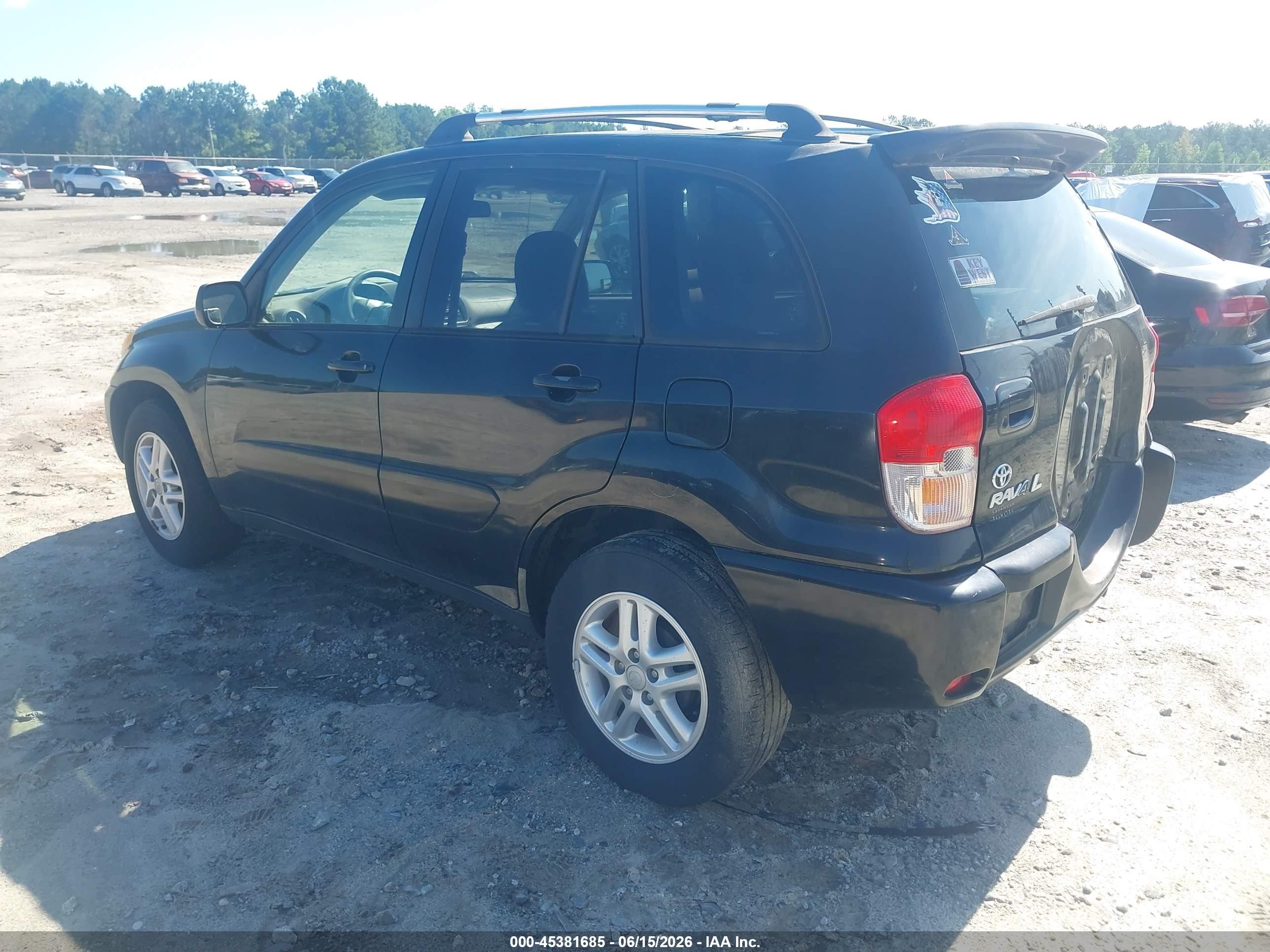 2003 Toyota Rav4   Black vin: JTEGH20V530107446