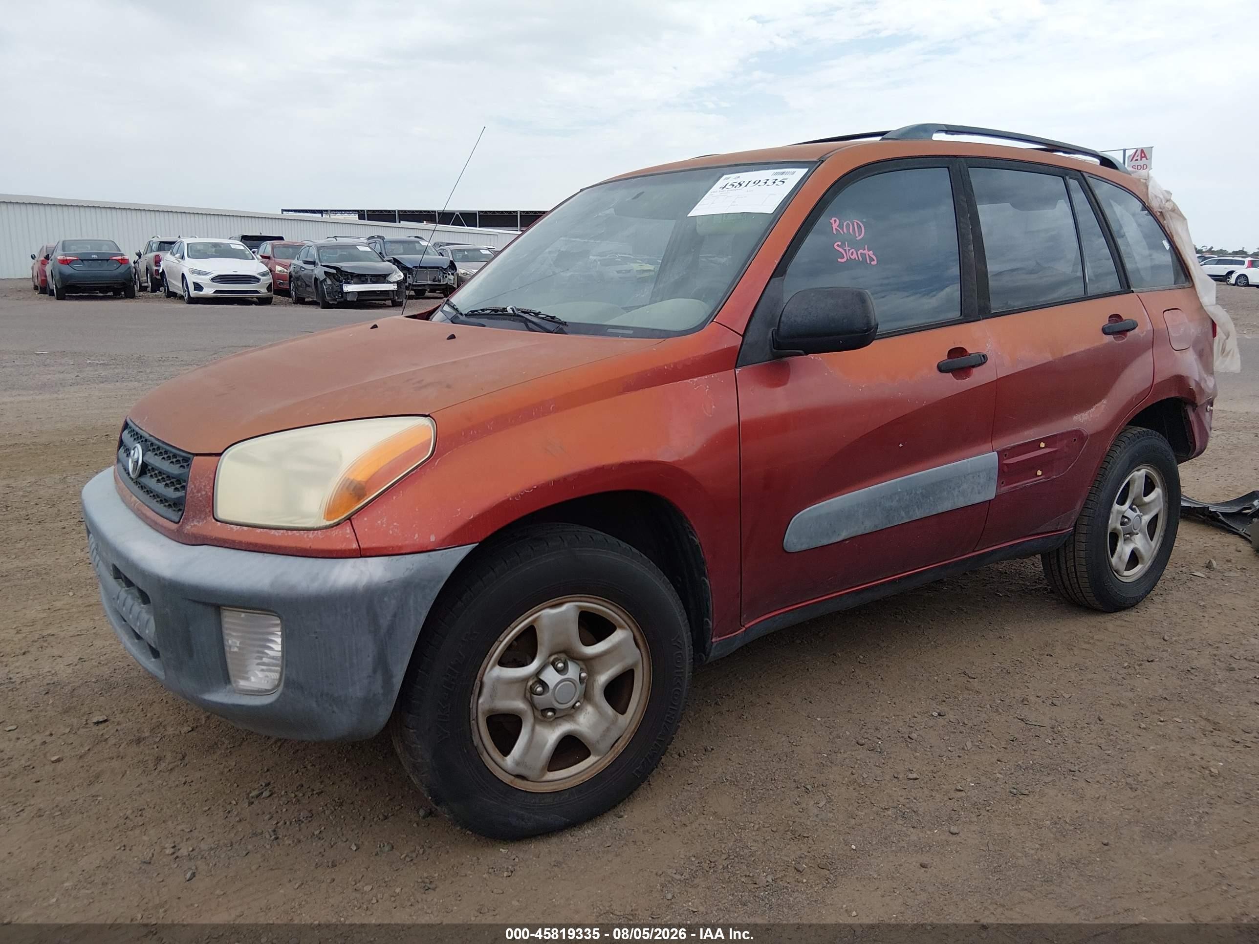 2001 Toyota Rav4 Base (m5) Orange vin: JTEGH20V610016361