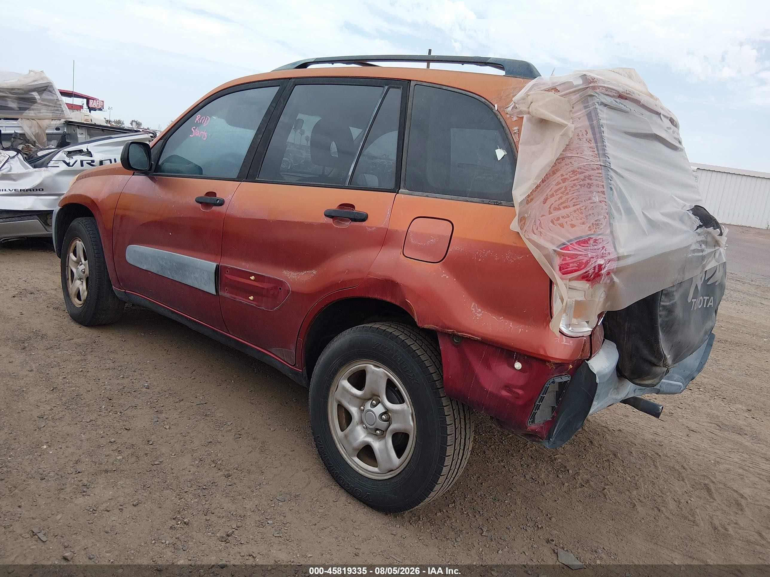 2001 Toyota Rav4 Base (m5) Orange vin: JTEGH20V610016361
