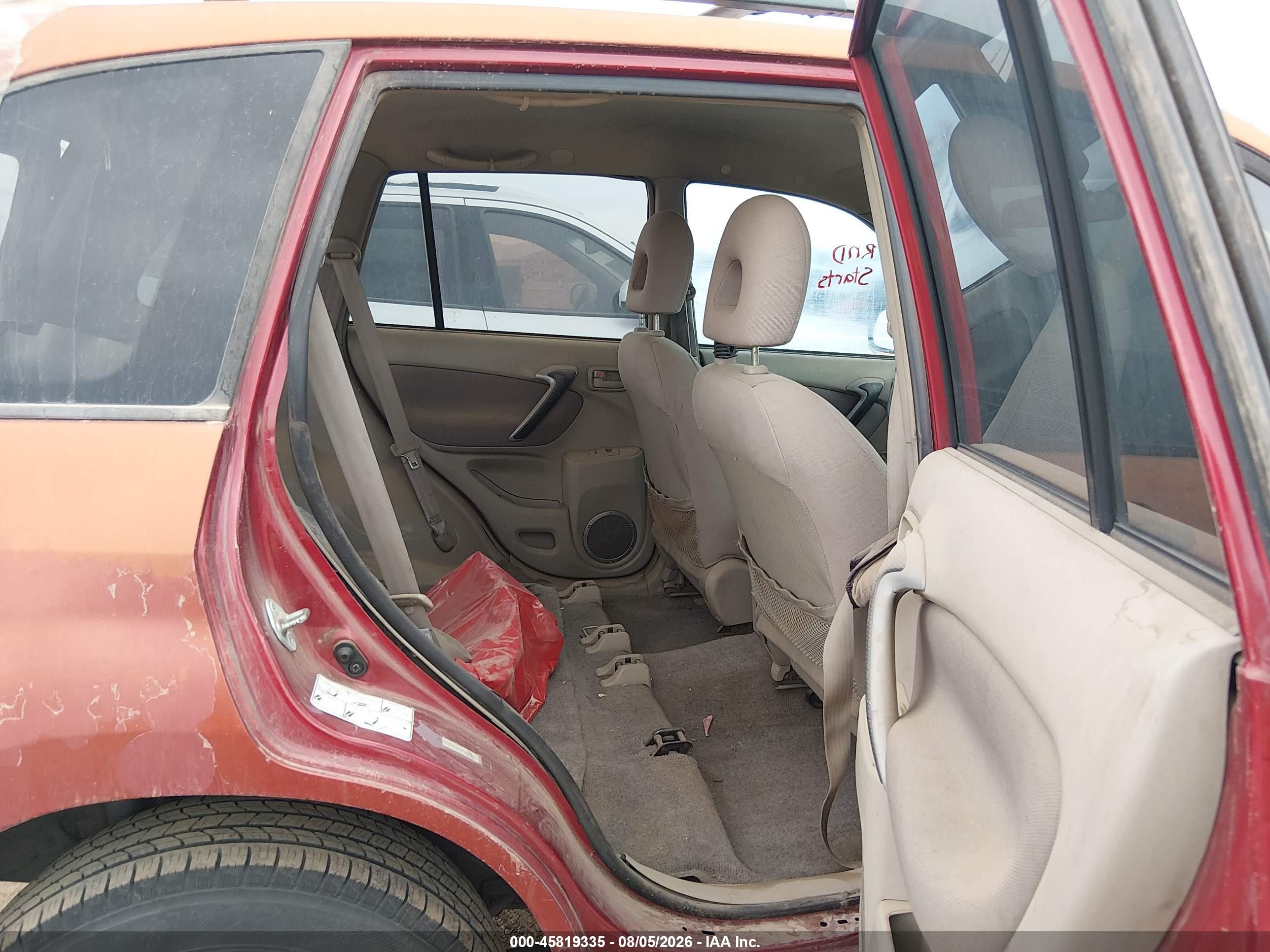 2001 Toyota Rav4 Base (m5) Orange vin: JTEGH20V610016361