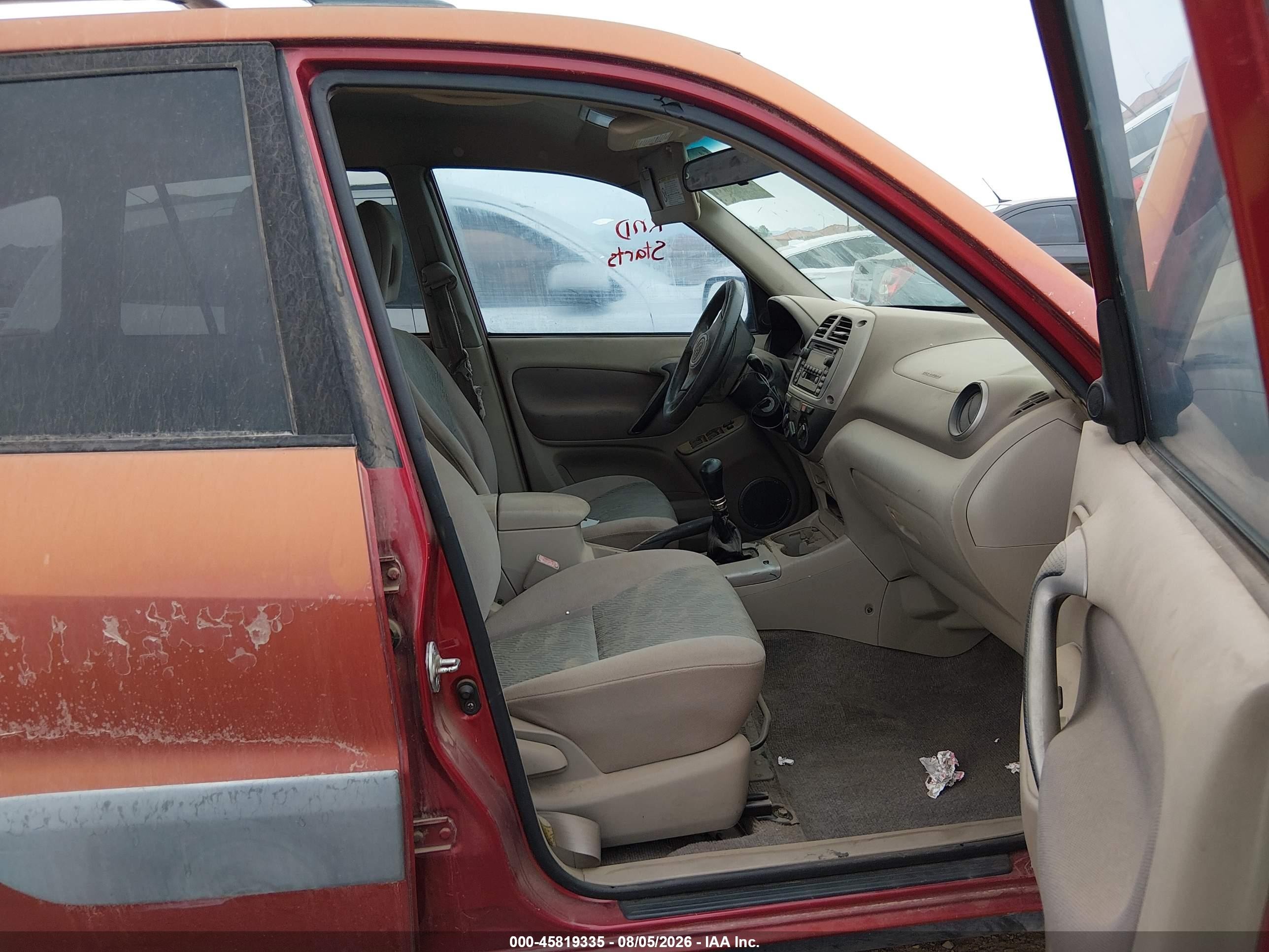 2001 Toyota Rav4 Base (m5) Orange vin: JTEGH20V610016361