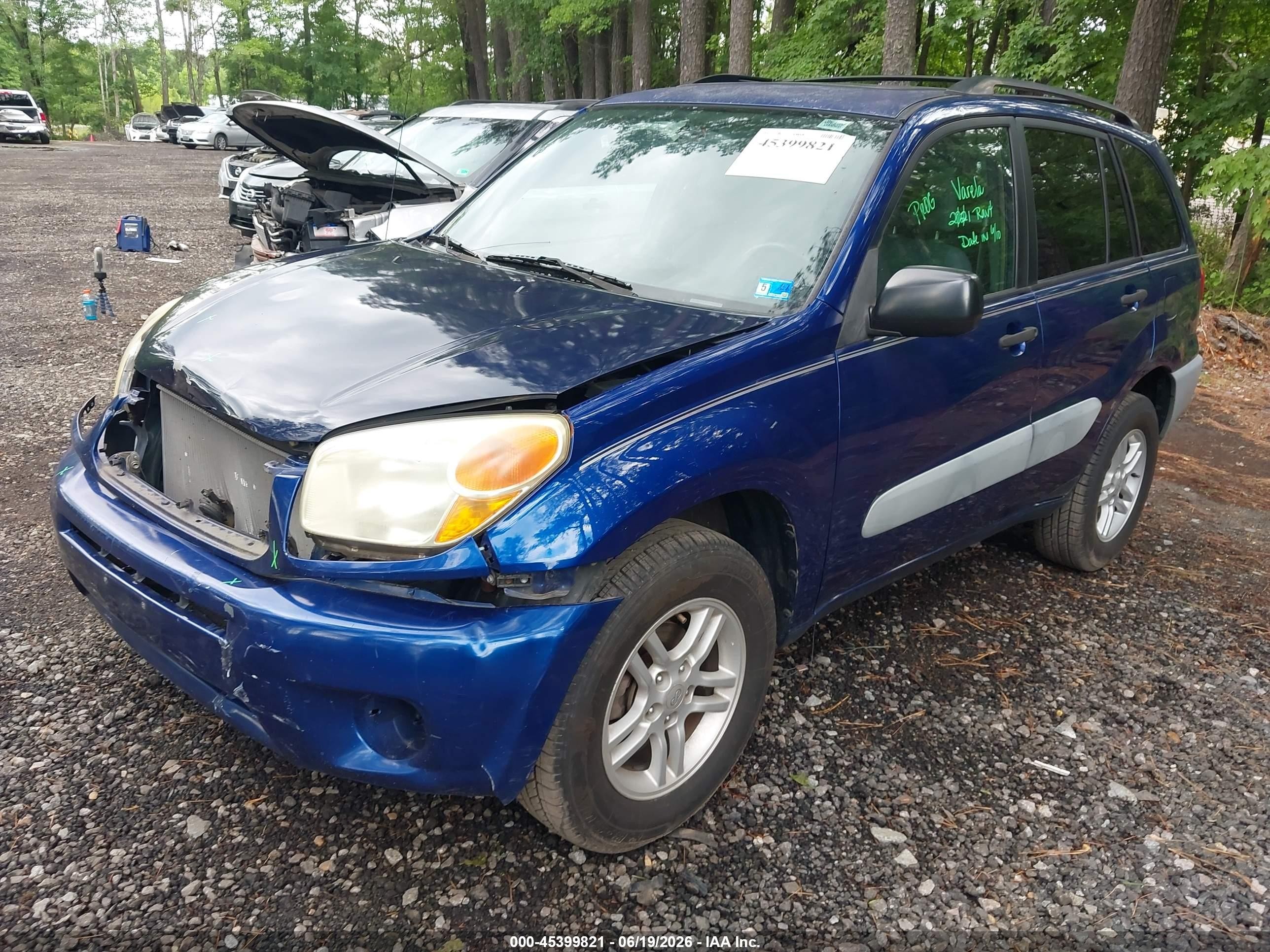 2001 Toyota Rav4   Blue vin: JTEGH20V710022220