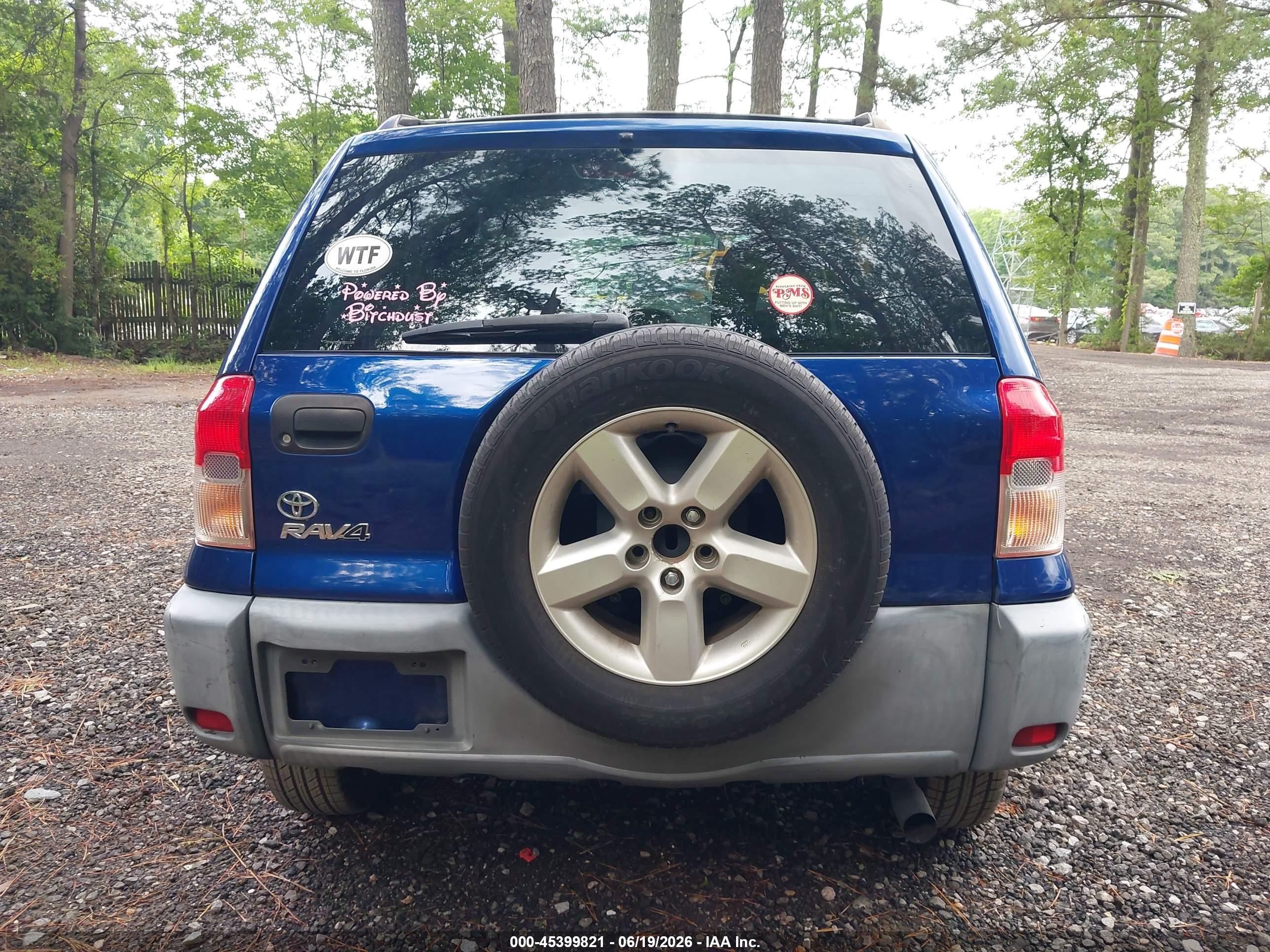 2001 Toyota Rav4   Blue vin: JTEGH20V710022220