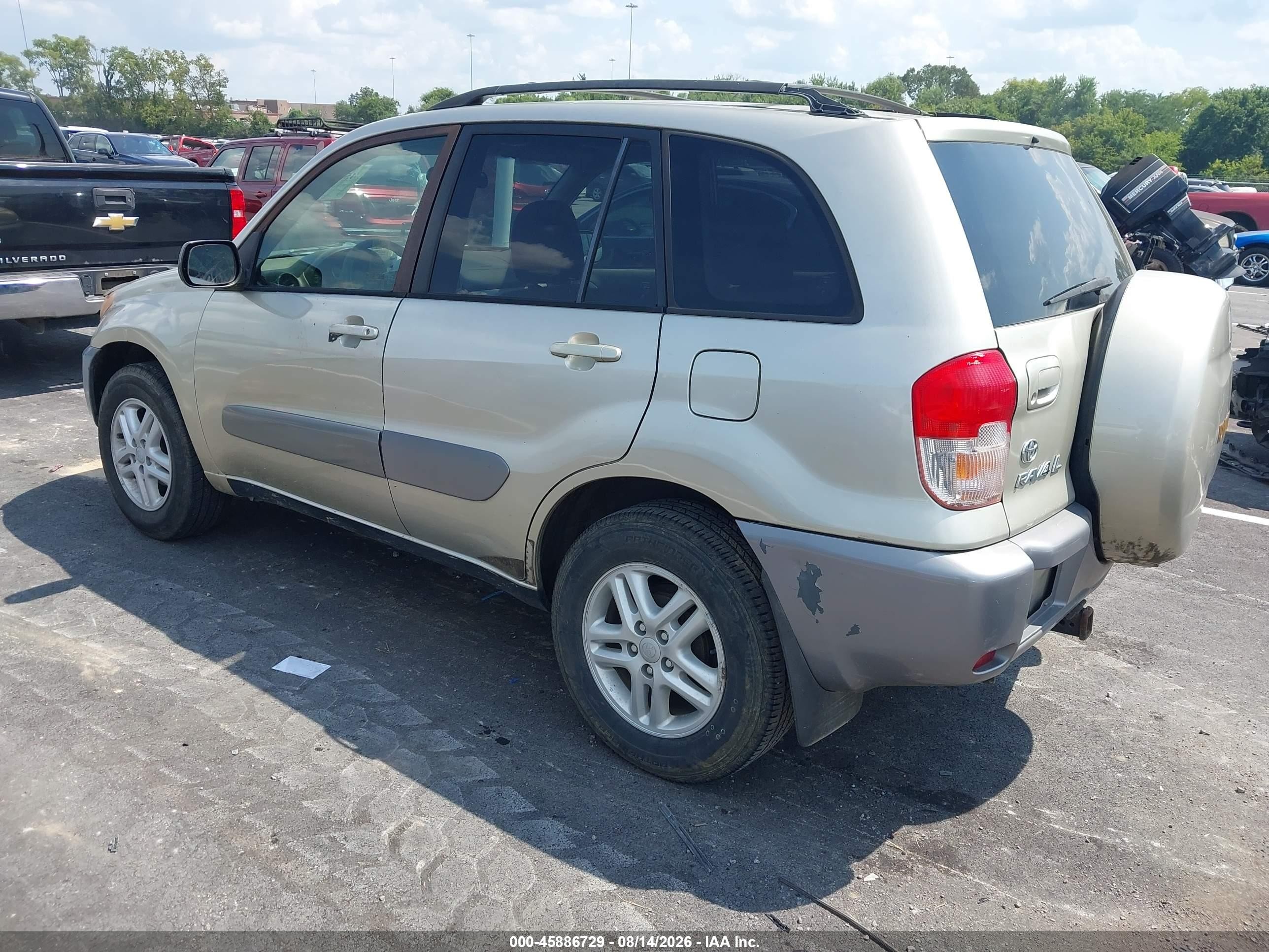 2001 Toyota Rav4   Желто-коричневый vin: JTEGH20V710035145
