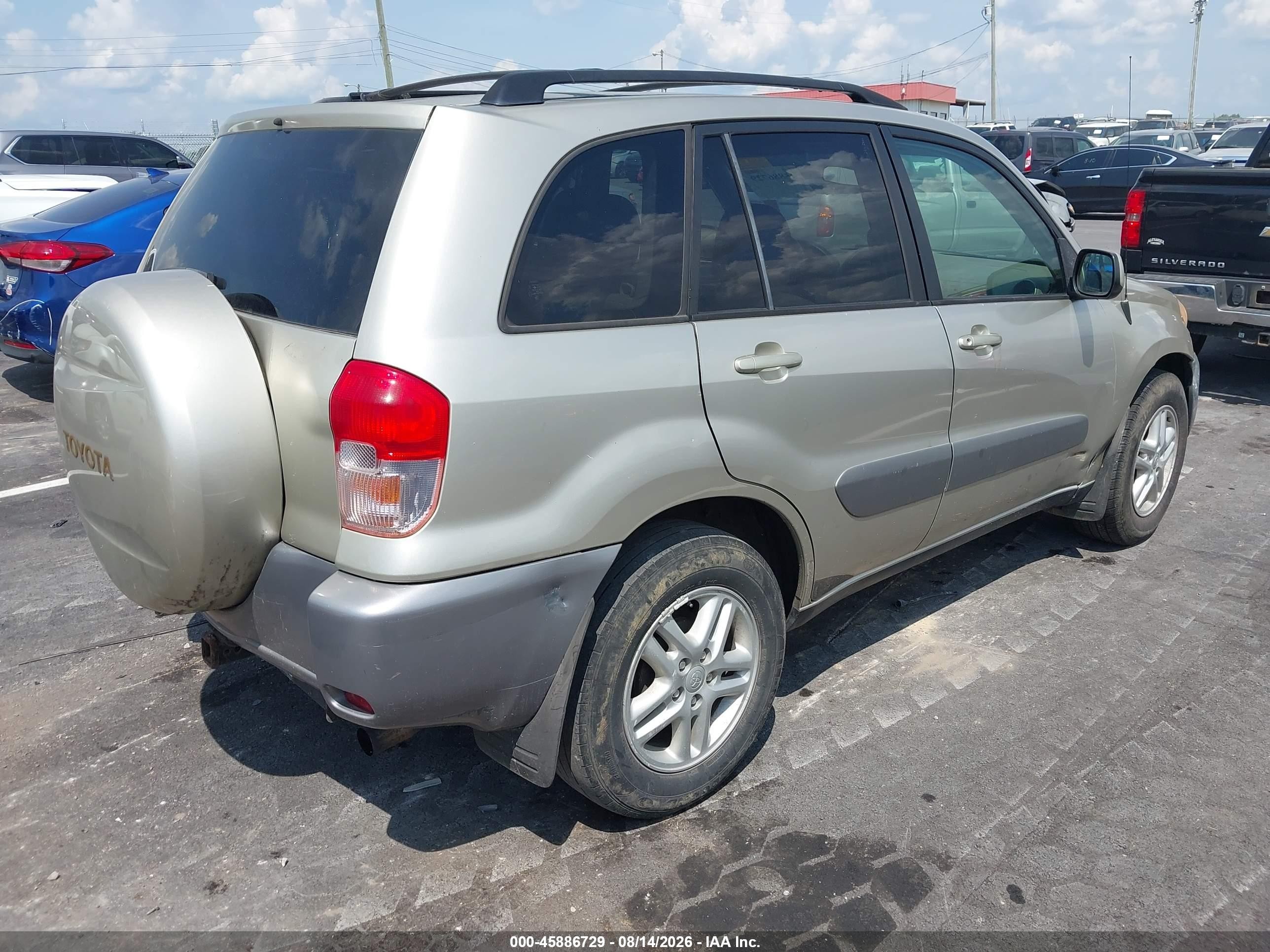 2001 Toyota Rav4   Желто-коричневый vin: JTEGH20V710035145