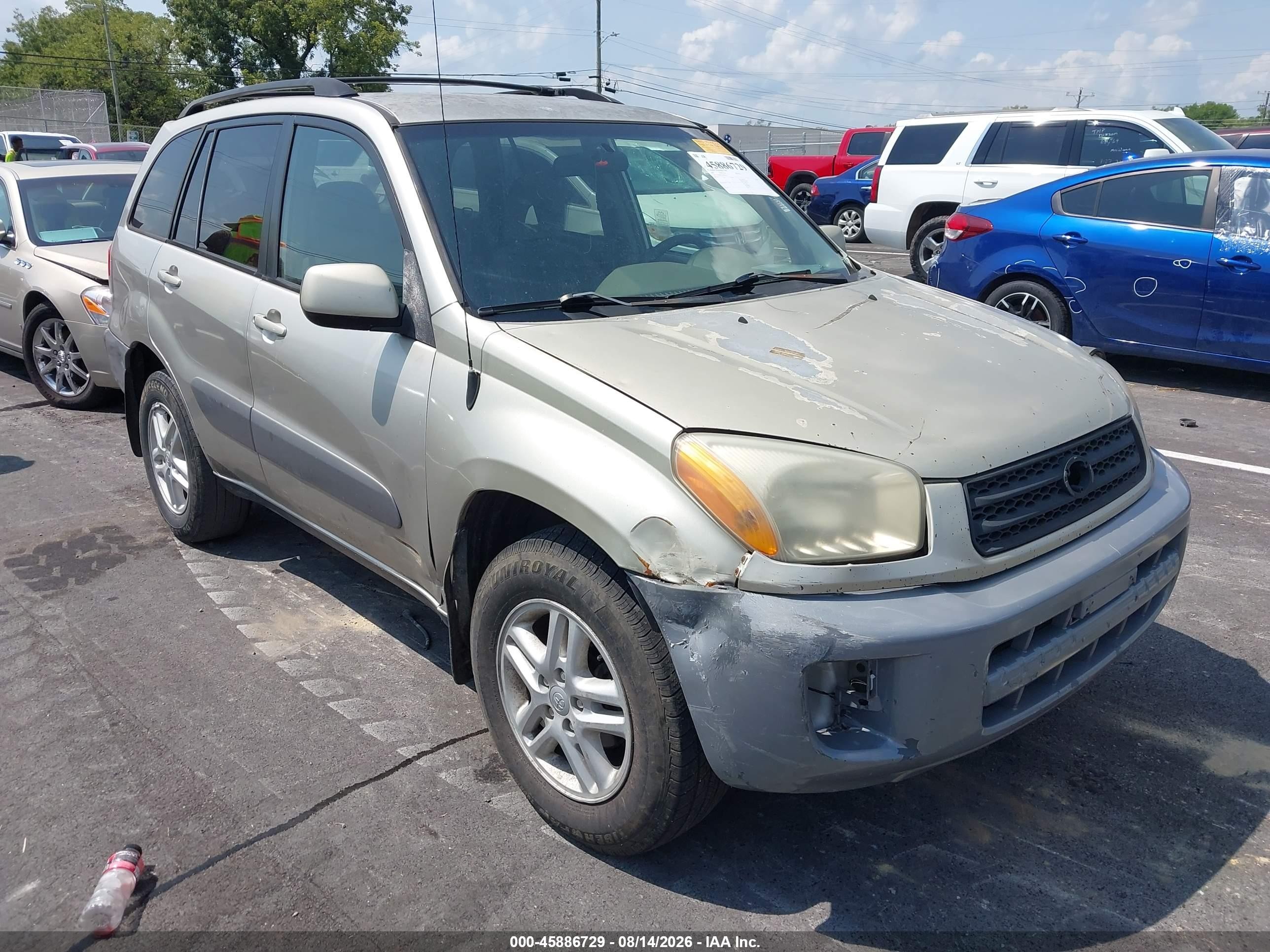 2001 Toyota Rav4   Желто-коричневый vin: JTEGH20V710035145