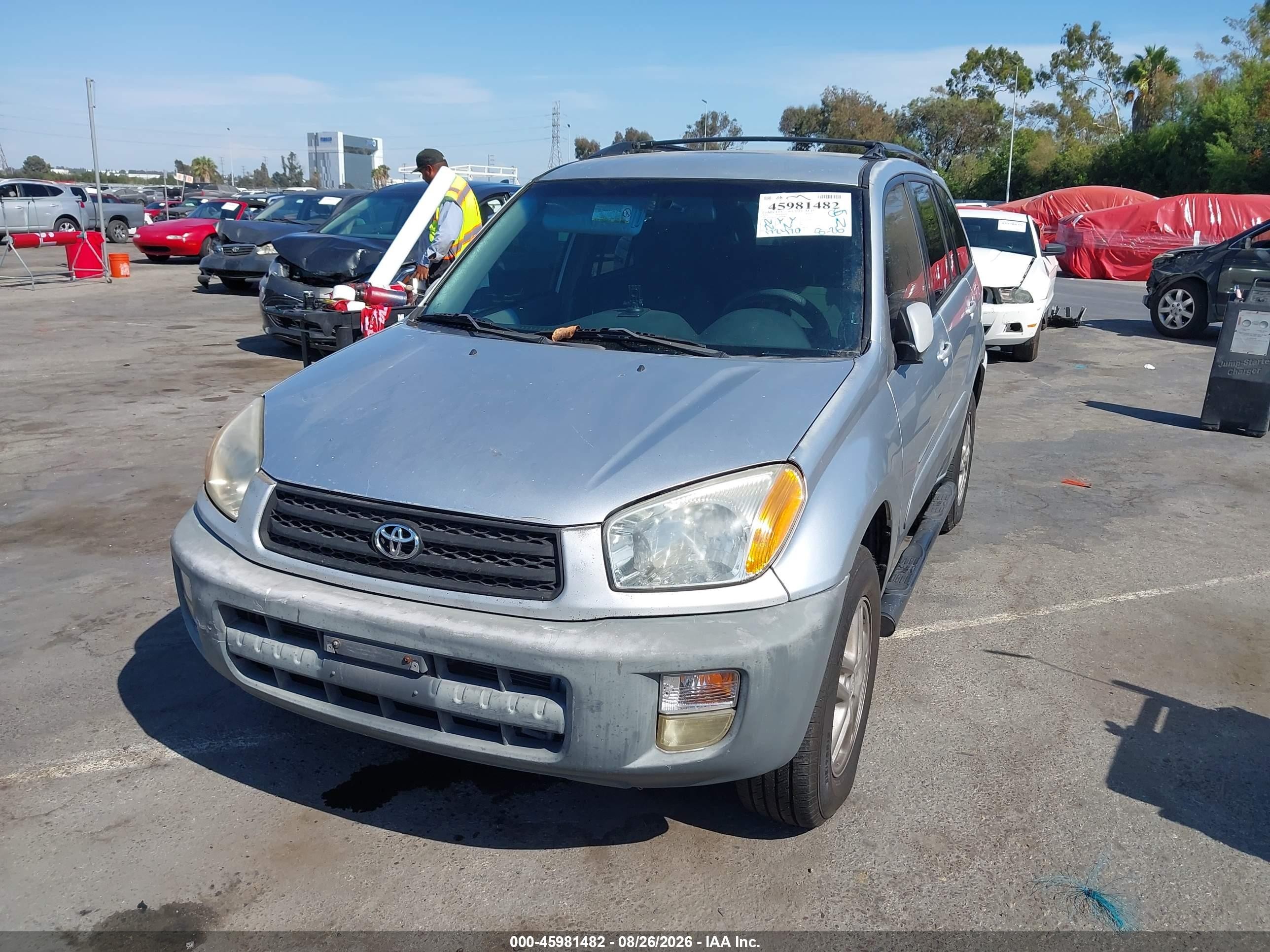 2001 Toyota Rav4   Silver vin: JTEGH20V710036487