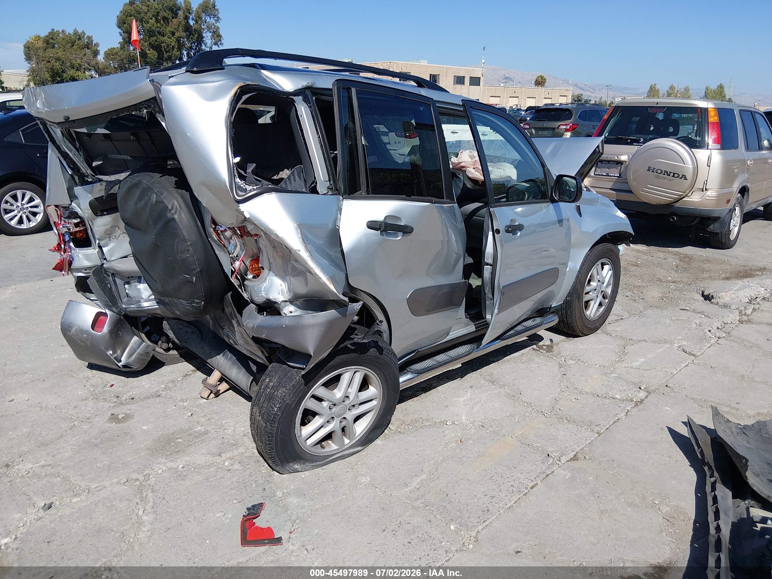 2002 Toyota Rav4   Gray vin: JTEGH20V720054795