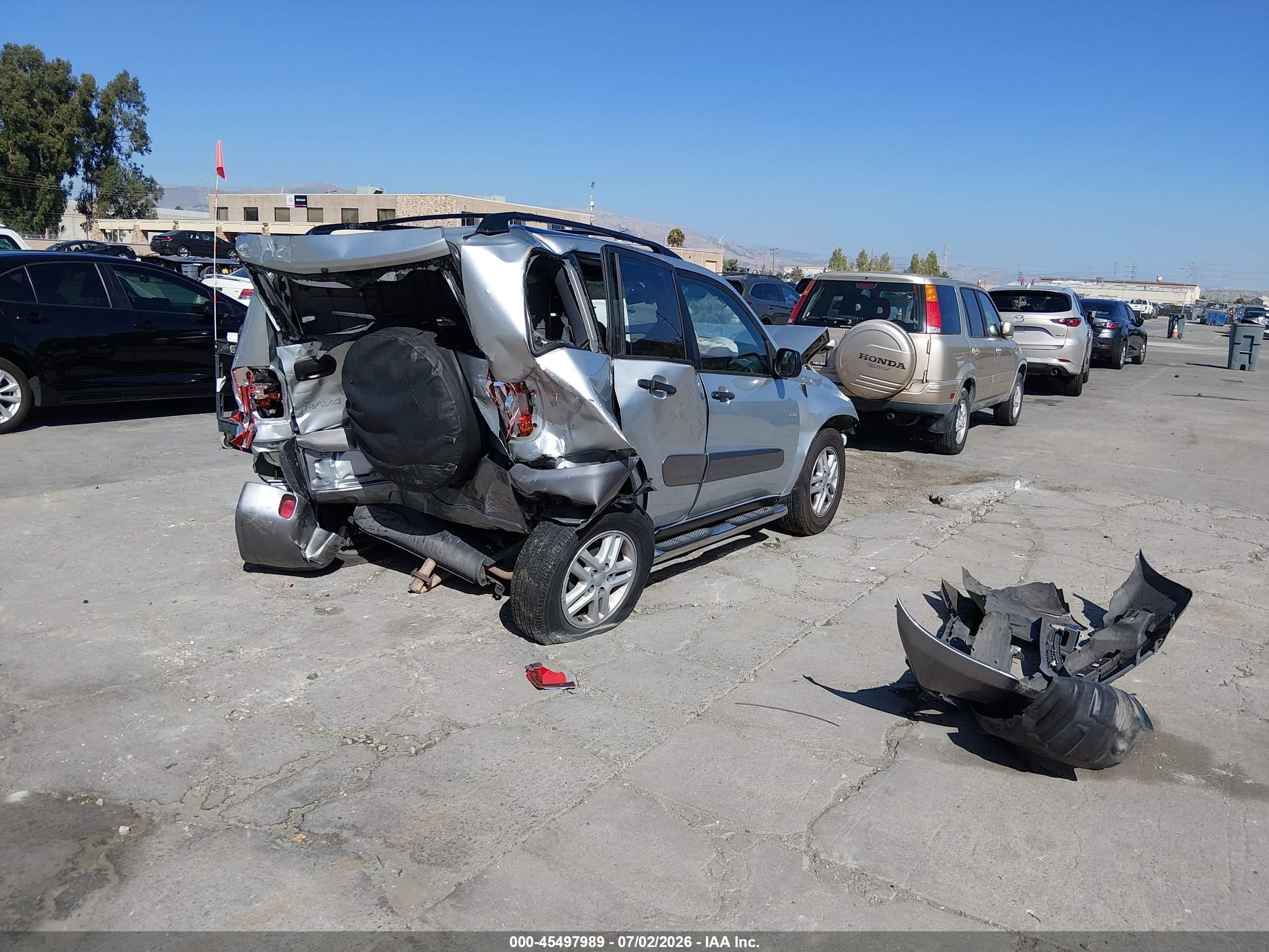 2002 Toyota Rav4   Gray vin: JTEGH20V720054795