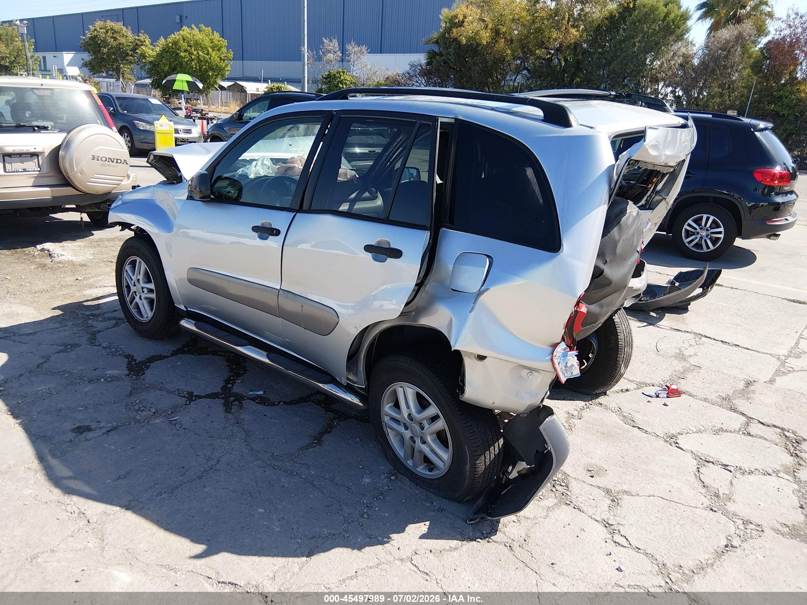 2002 Toyota Rav4   Gray vin: JTEGH20V720054795