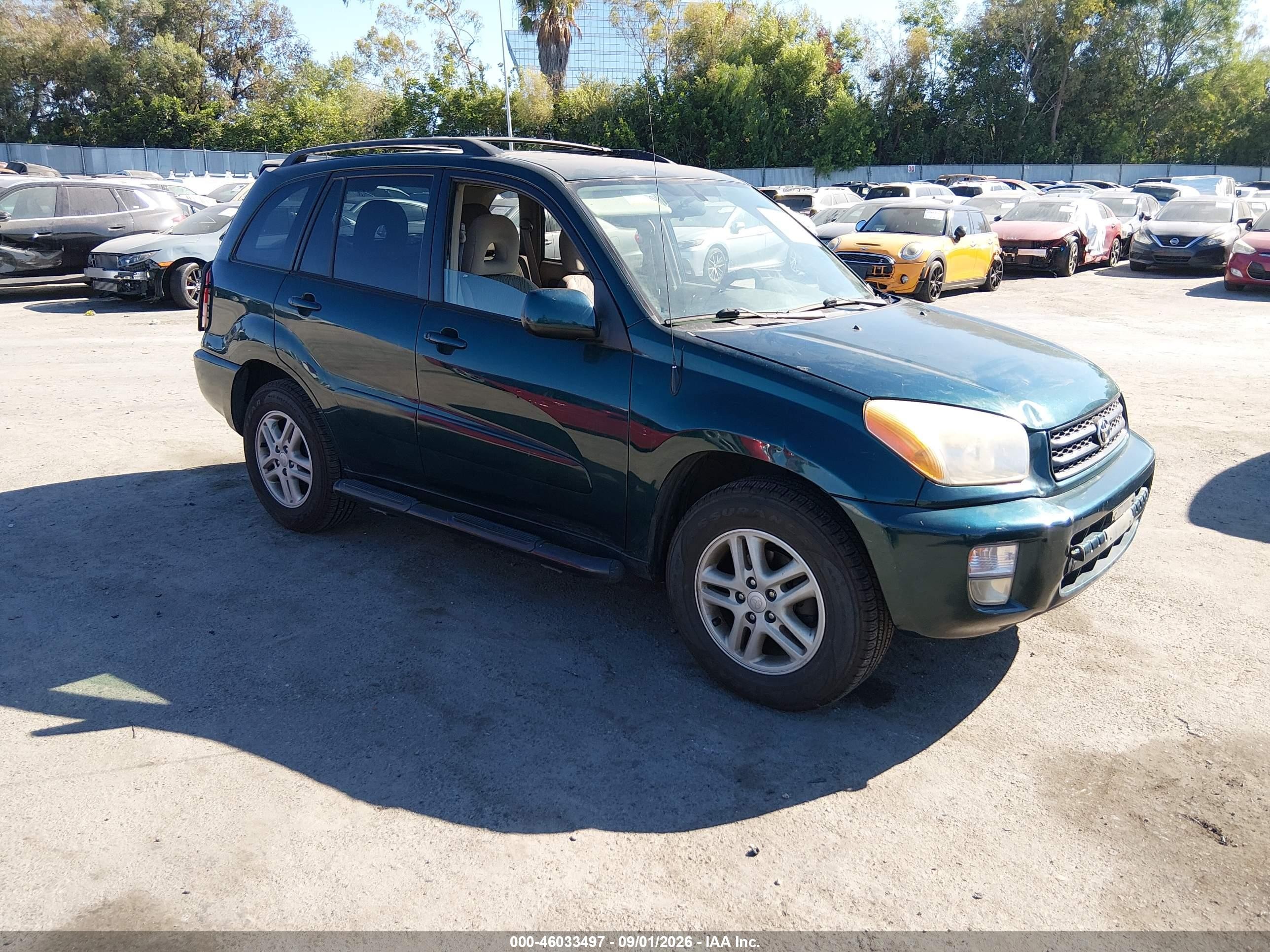 2002 Toyota Rav4   Green vin: JTEGH20V720062623