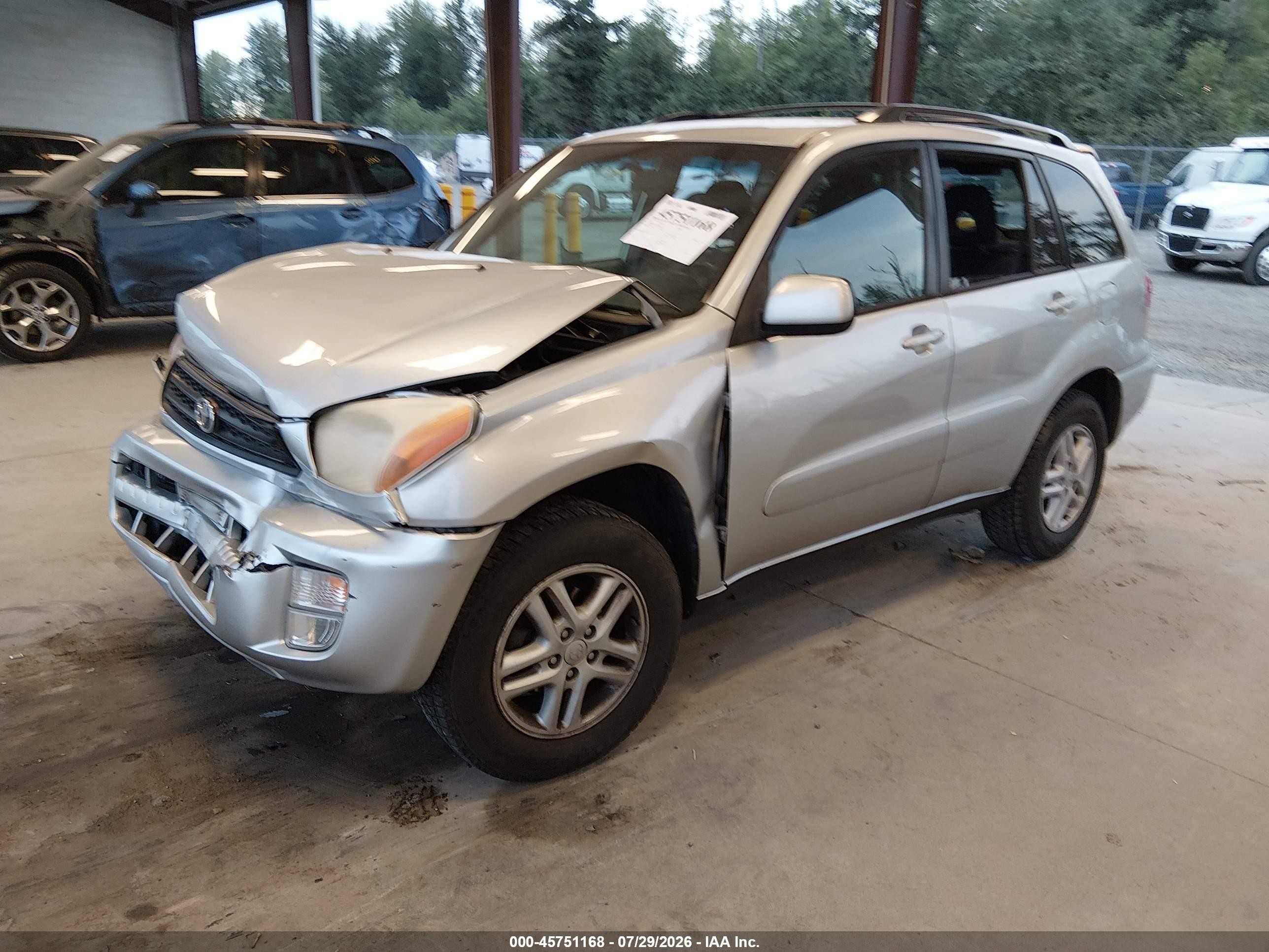 2002 Toyota Rav4   Silver vin: JTEGH20V726005805