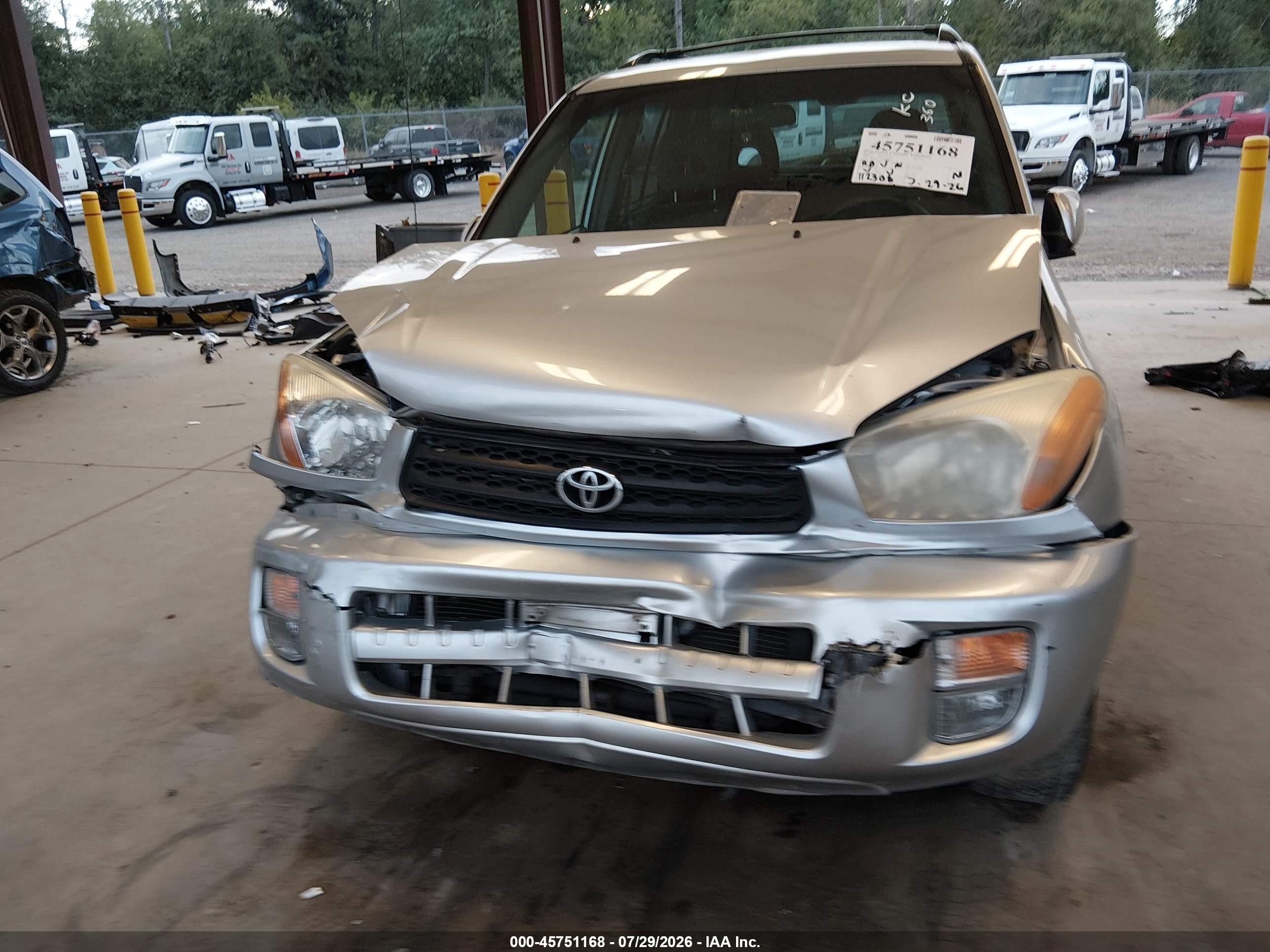 2002 Toyota Rav4   Silver vin: JTEGH20V726005805