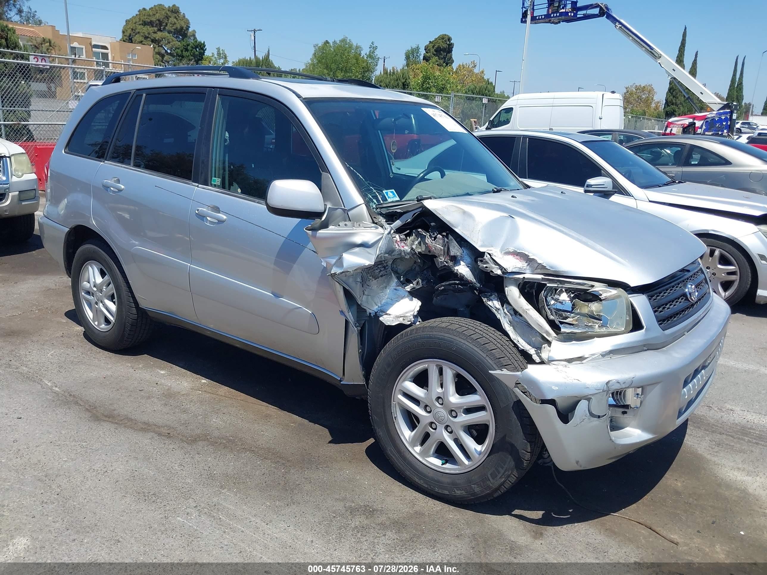 2002 Toyota Rav4   Silver vin: JTEGH20V726010227