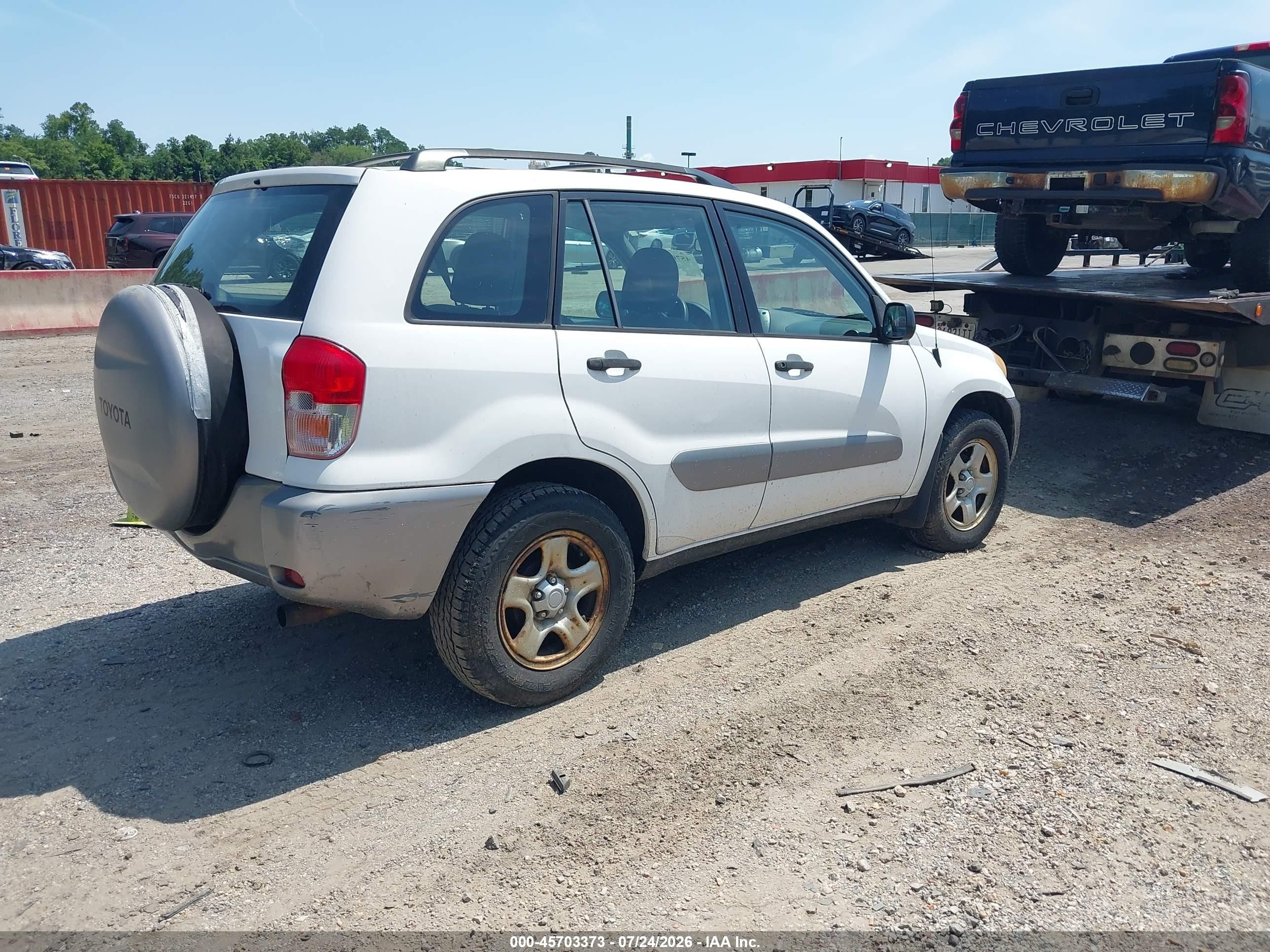 2003 Toyota Rav4   Белый vin: JTEGH20V730083182