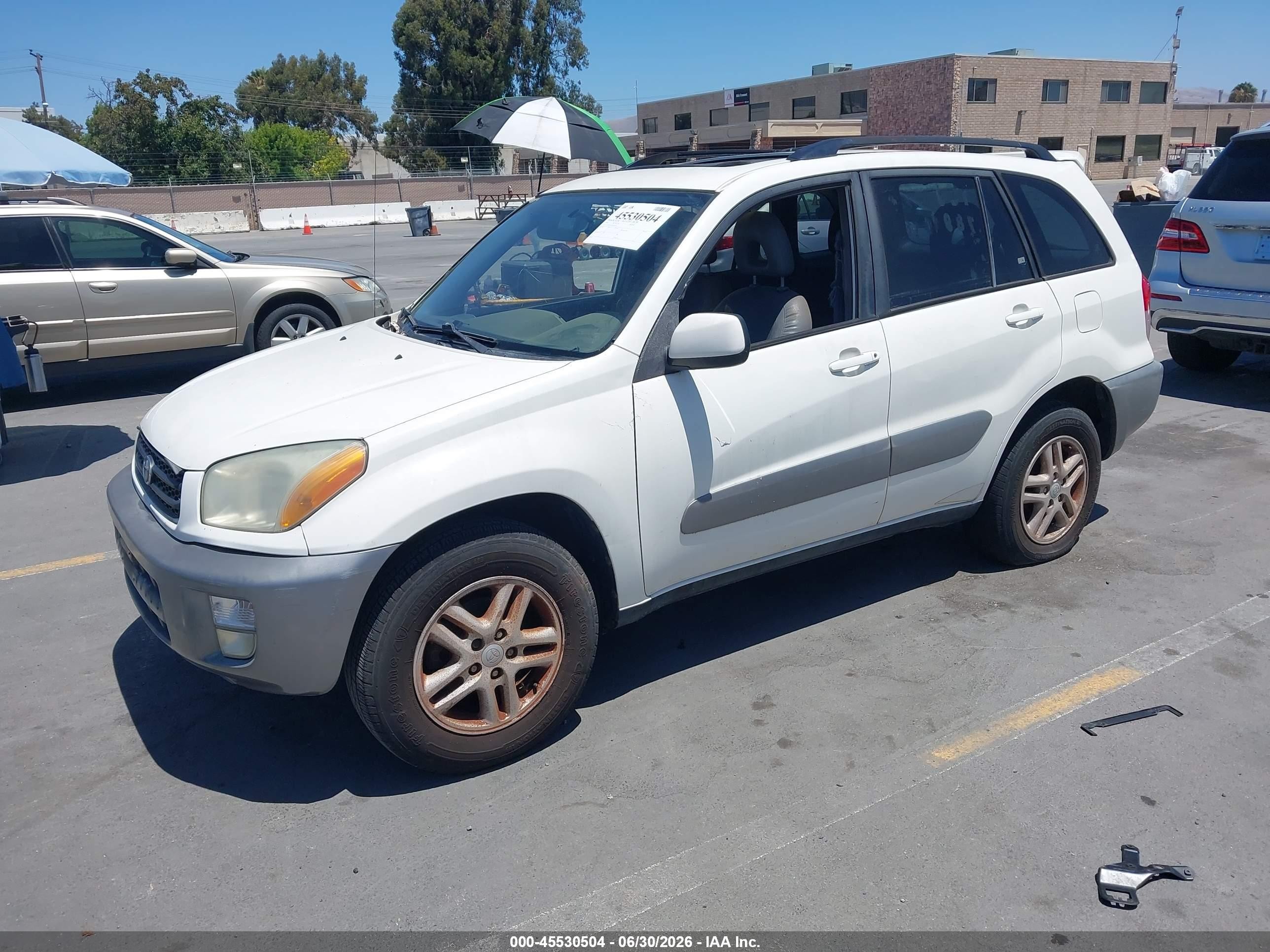 2001 Toyota Rav4   White vin: JTEGH20V810024526