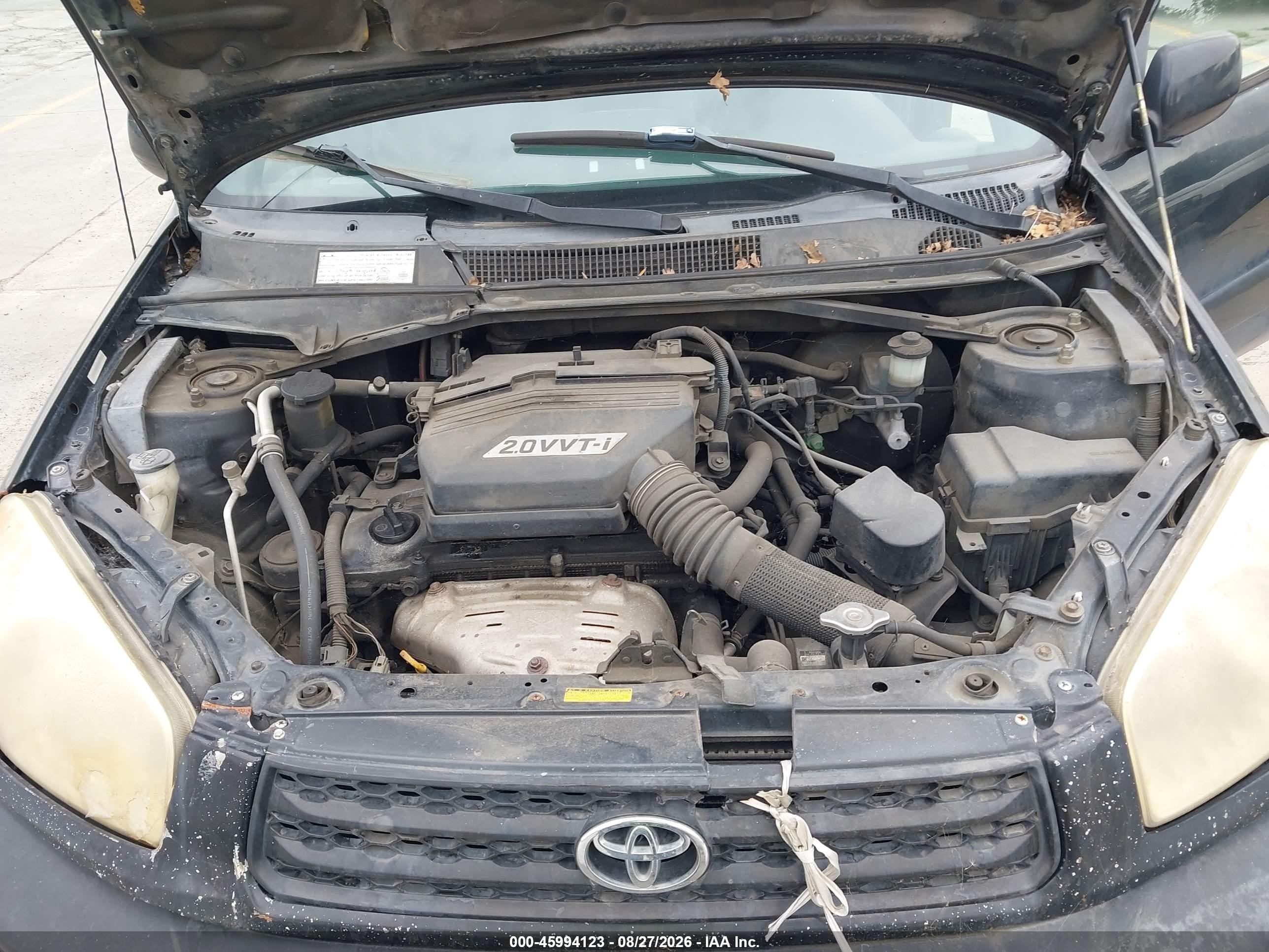 2002 Toyota Rav4   Black vin: JTEGH20V820052358