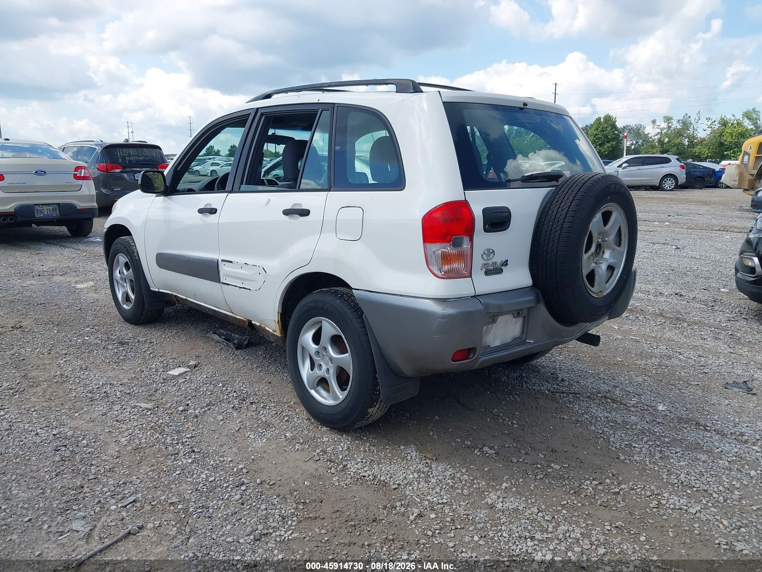 2002 Toyota Rav4   White vin: JTEGH20V820054367