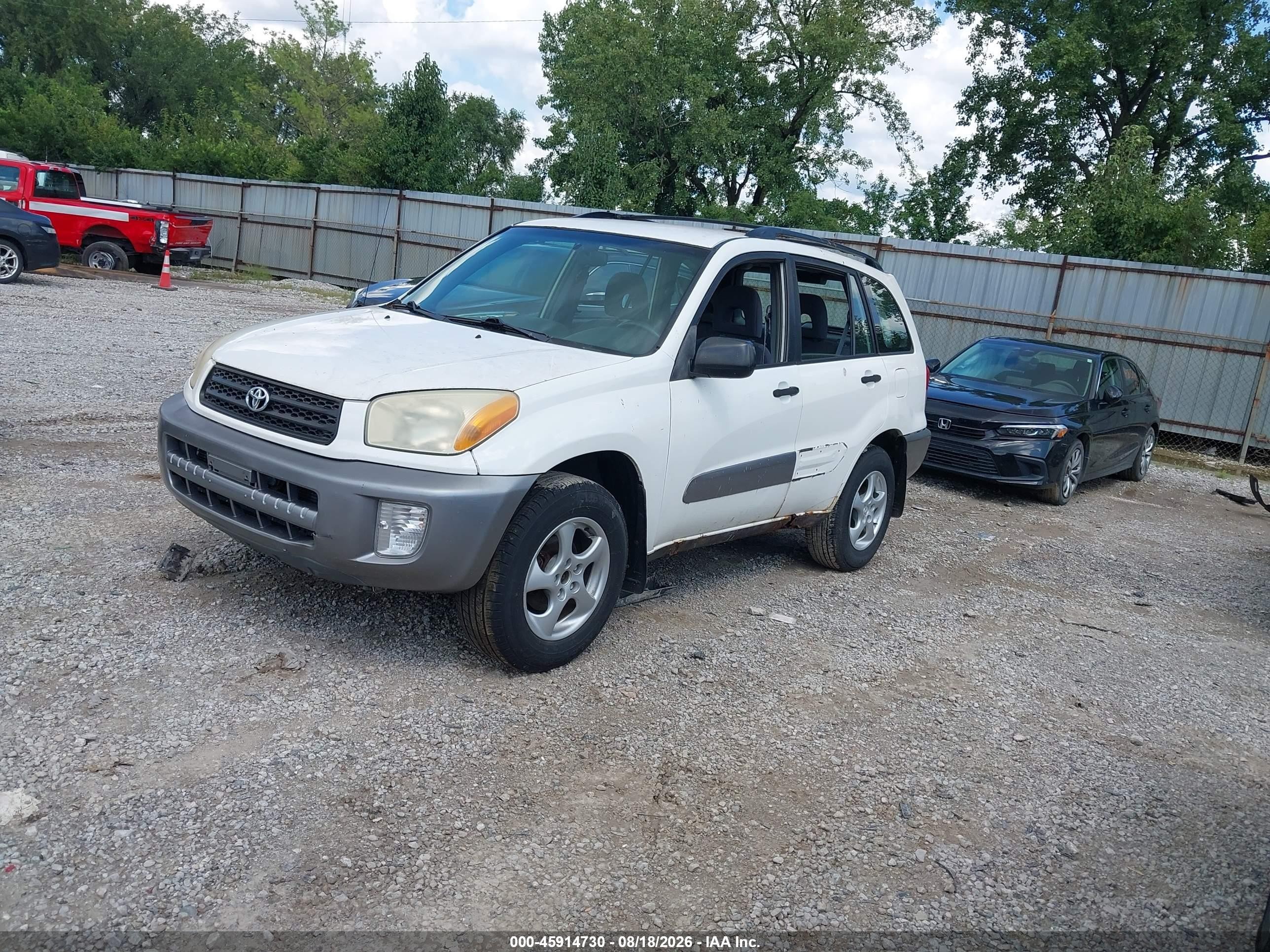 2002 Toyota Rav4   White vin: JTEGH20V820054367