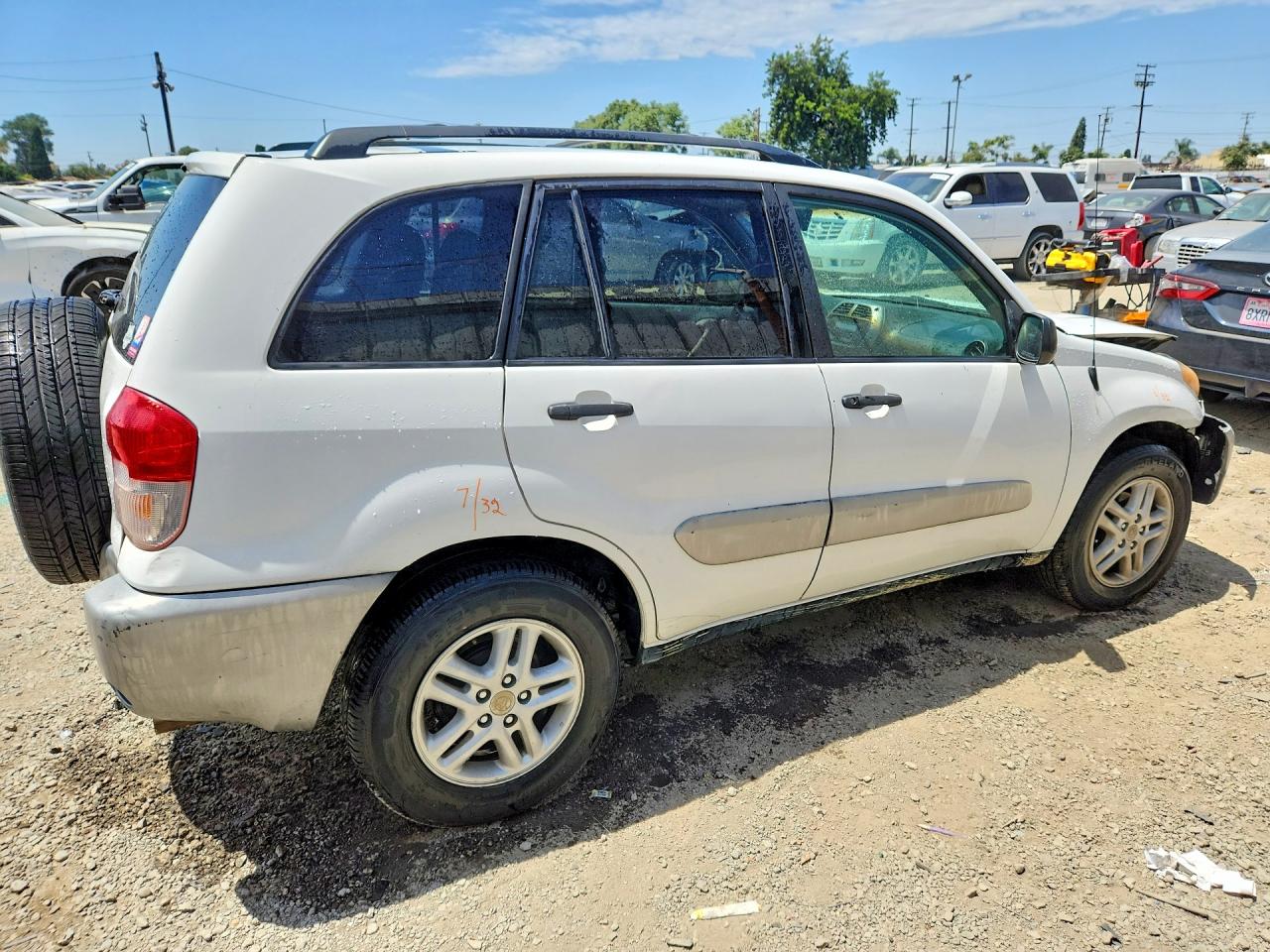 2001 Toyota Rav4 Base White vin: JTEGH20V910014054