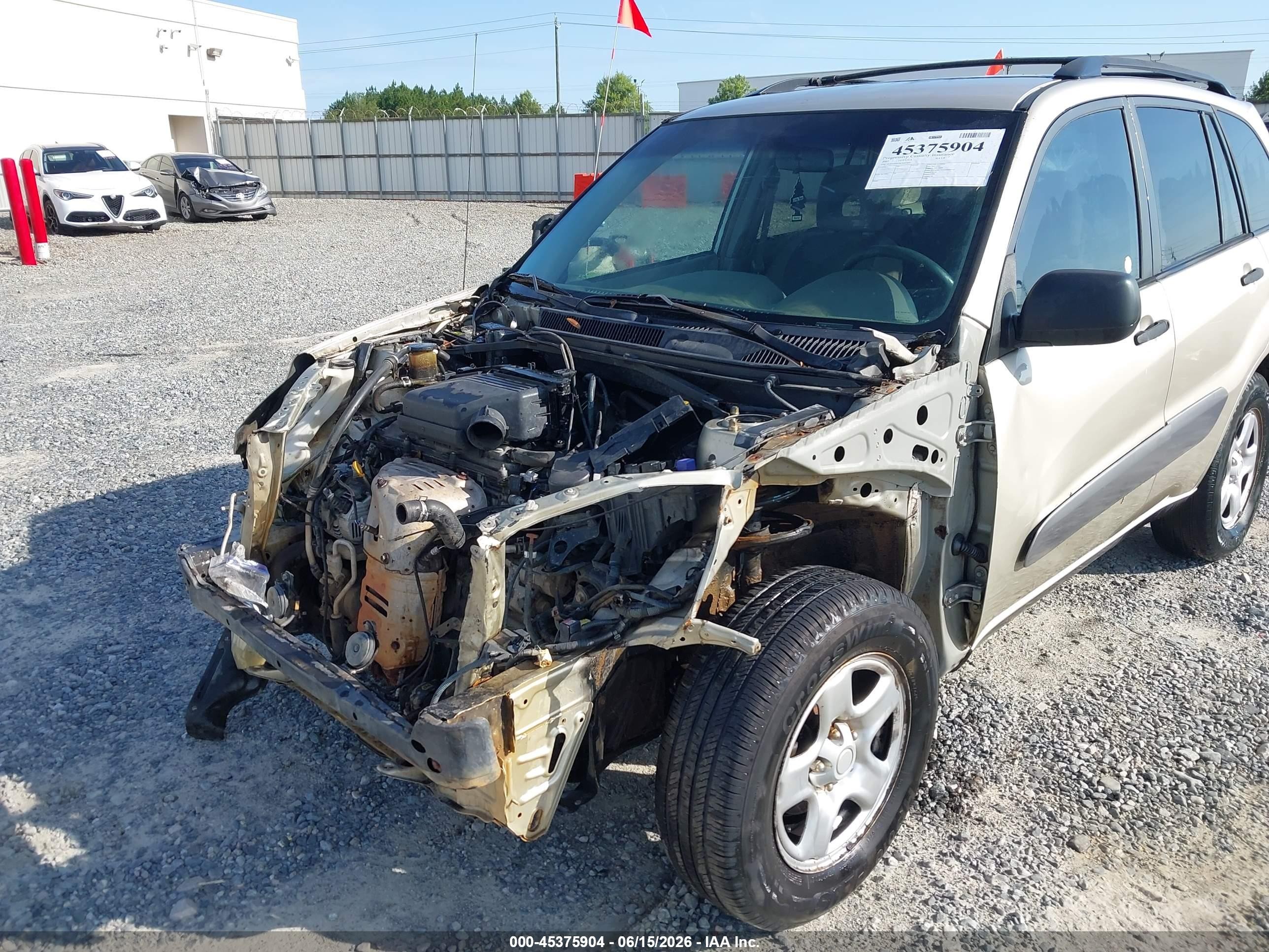 2002 Toyota Rav4   Gold vin: JTEGH20V920042664