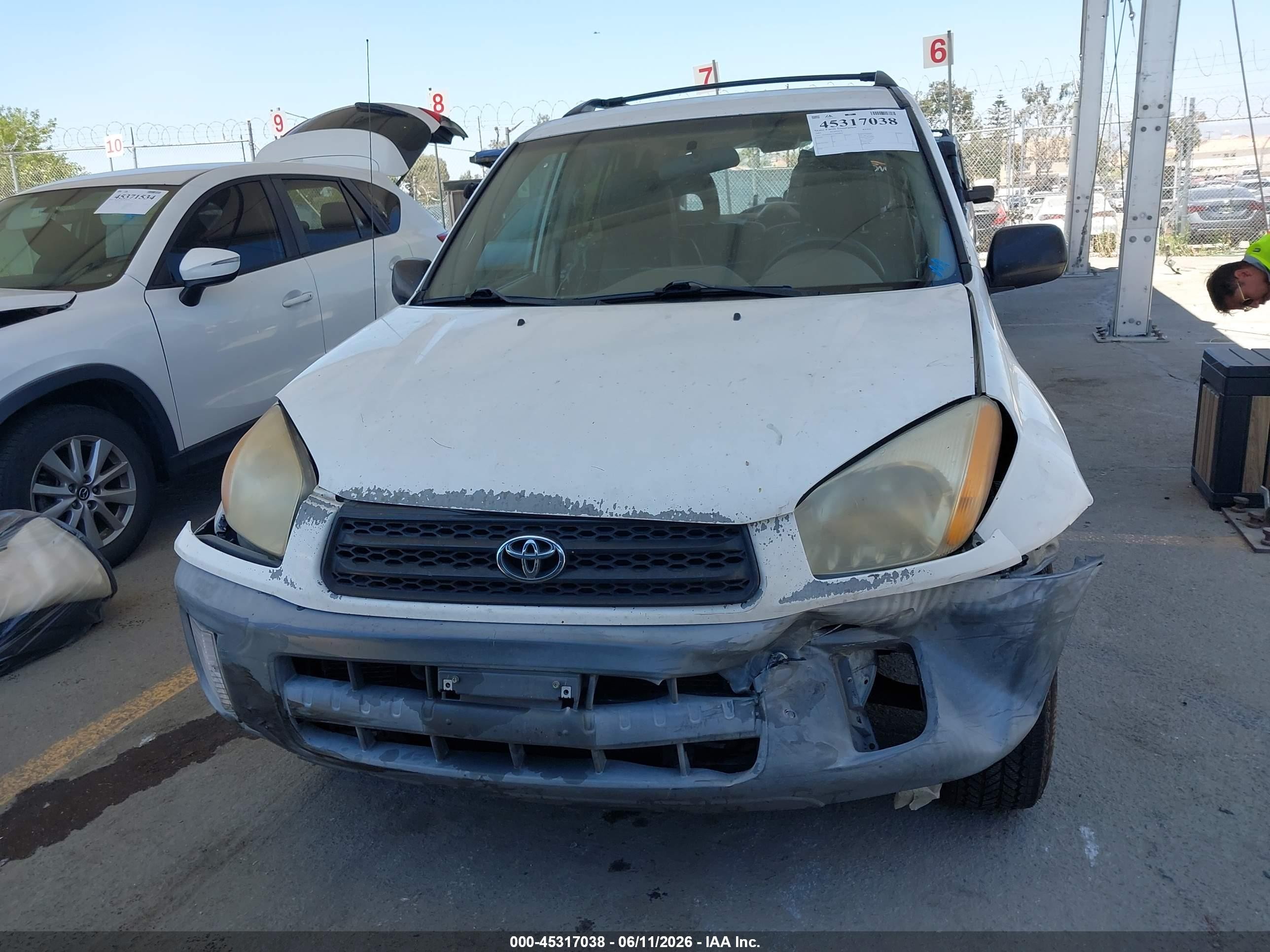 2001 Toyota Rav4   White vin: JTEGH20VX10018601
