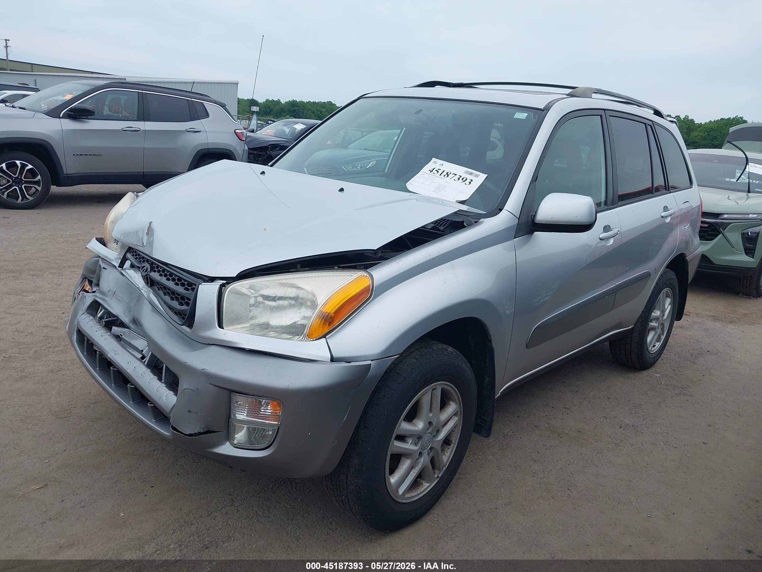 2001 Toyota Rav4   Silver vin: JTEGH20VX10036709