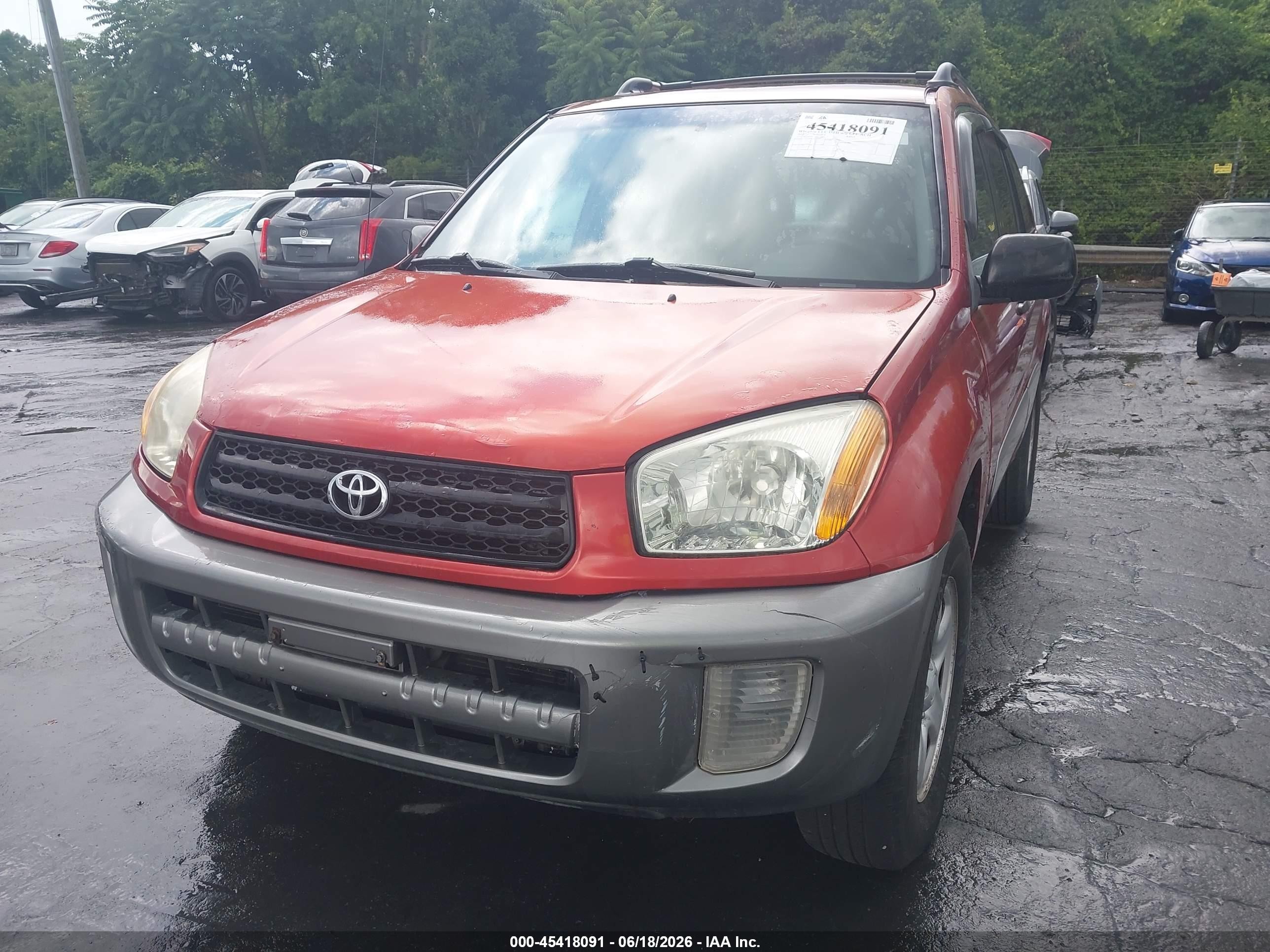 2002 Toyota Rav4   Orange vin: JTEGH20VX20078329