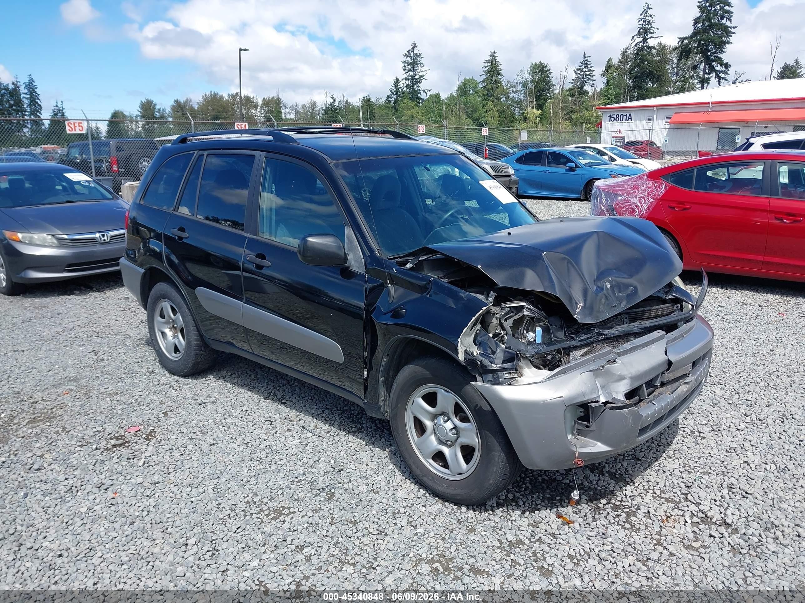 2003 Toyota Rav4 Black vin: JTEGH20VX30118474
